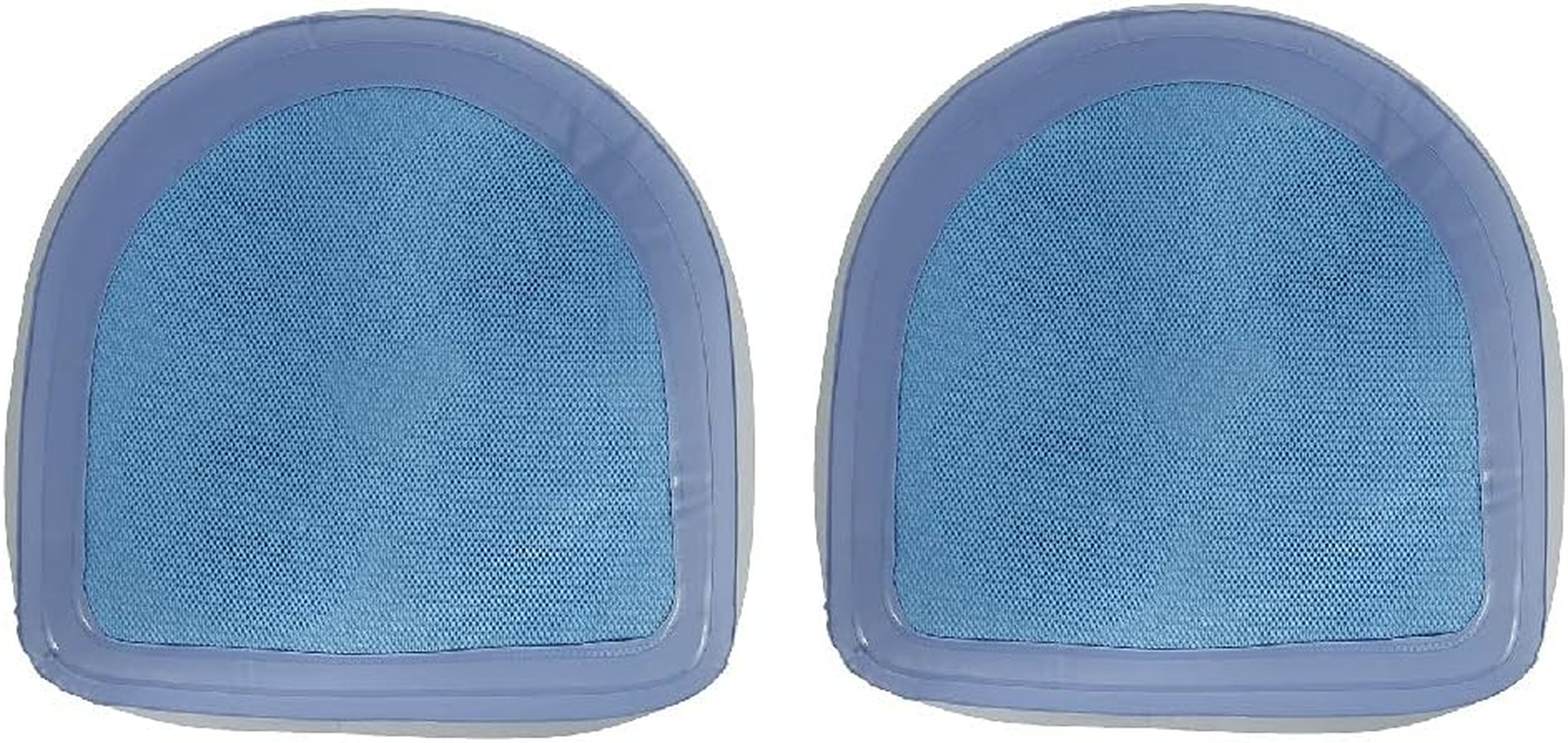 Spa and Hot Tub Booster, Soft Non-Slip Inflatable Booster Seat with Suction Cup, Comfortable Durable Seat Back Pad with Mesh for Hot Tub, Spa, Pool (Blue, 2Pcs) image number 2