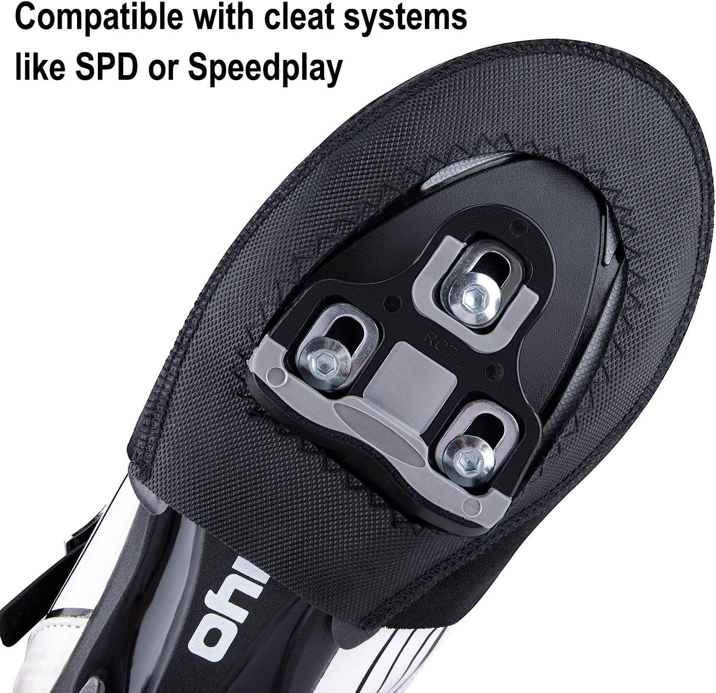 CXWXC Cycling Toe Covers for Men Women - Cycling Shoe Covers Winter Waterproof Breathable - Bike Overshoes Cold Weather Thermal Warm image number 1