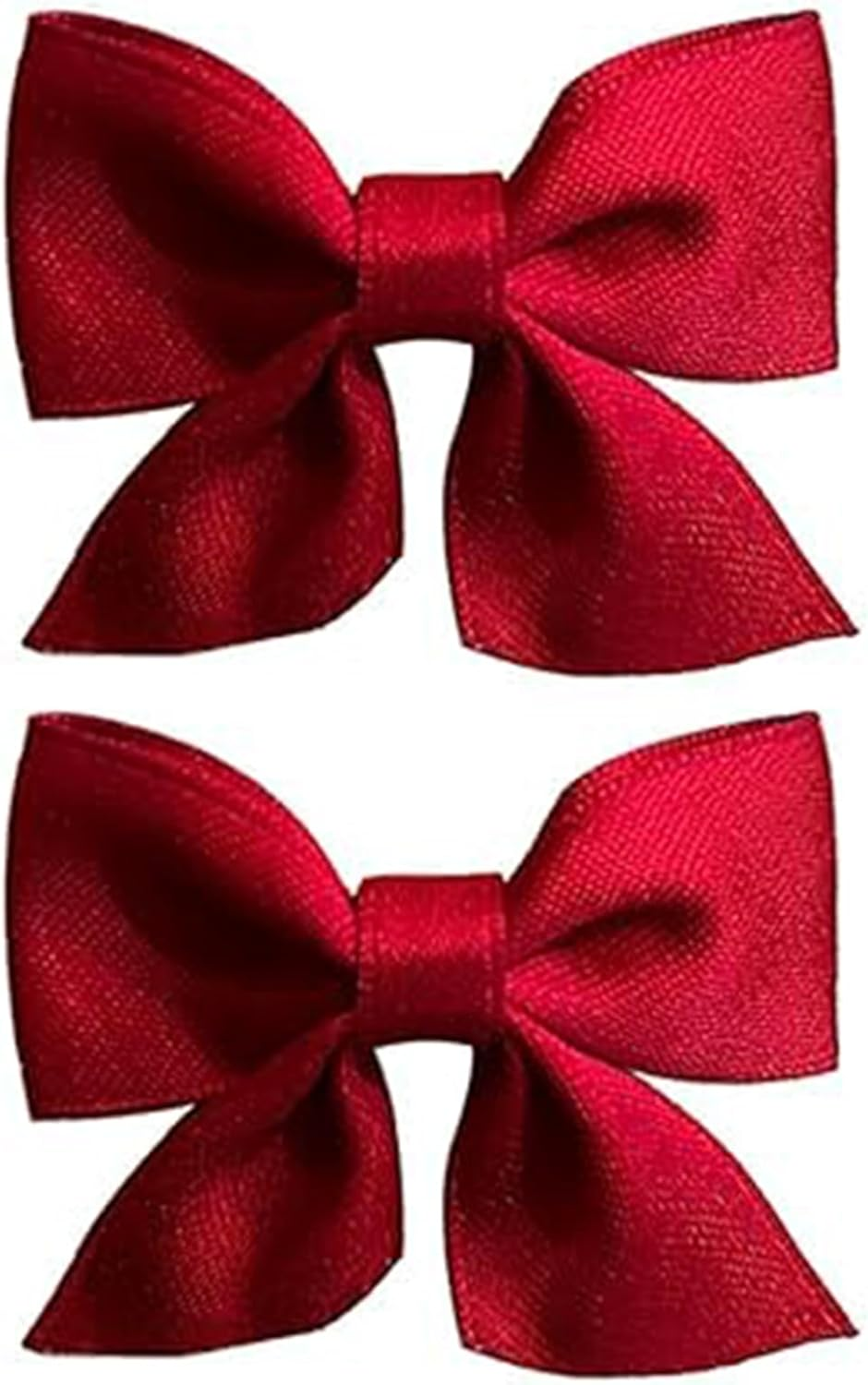 Pack of 2 Red Bow Hair Clips, Bows Hair Clip with Non-Slip Crocodile Clip, Cute Red Hair Bow, Retro Fashion Hair Bow, Red, for Women, Girls, Toddlers, Children image number 4