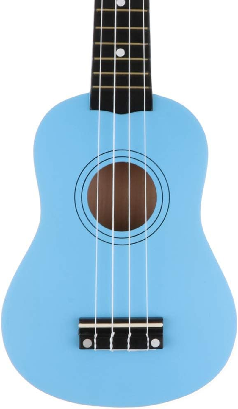 Baosity 21'' Ukulele Kids Starter 4 String Vintage Beginner Ukuleles Fast Learn Songbook - Blue image number 2