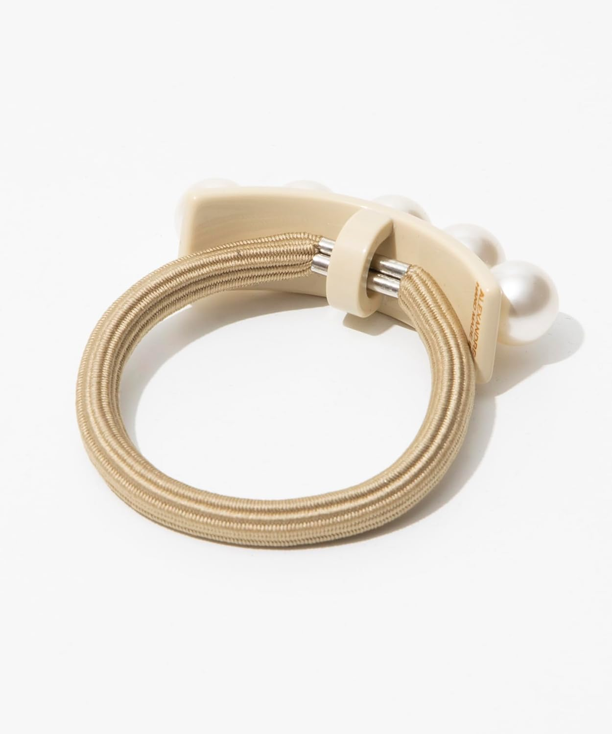 ALEXANDRE DE PARIS APY-18076-02 BEIGE (S) TIMELESS Hair Rubber