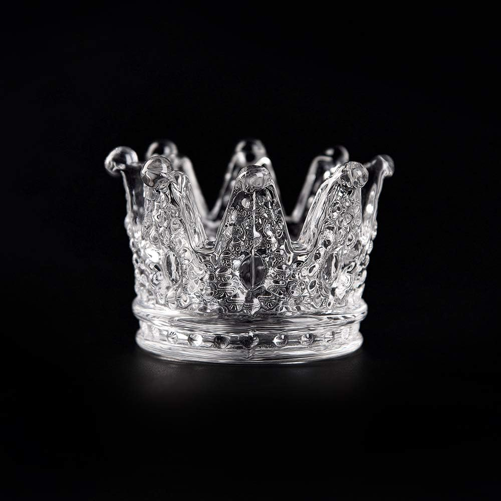 Alexnailart Nail Art Dappen Glass Crystal Crown Pen Holder Brush Wash Cup Manicure Tool image number 2