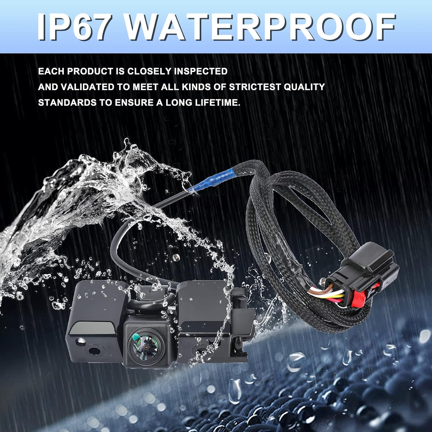 Rear View Backup Camera Replacement for 2014 2015 Chevy Silverado Cheyenne GMC Sierra 1500 2500 HD 3500 HD Replaces# 22803702 23306741 image number 1