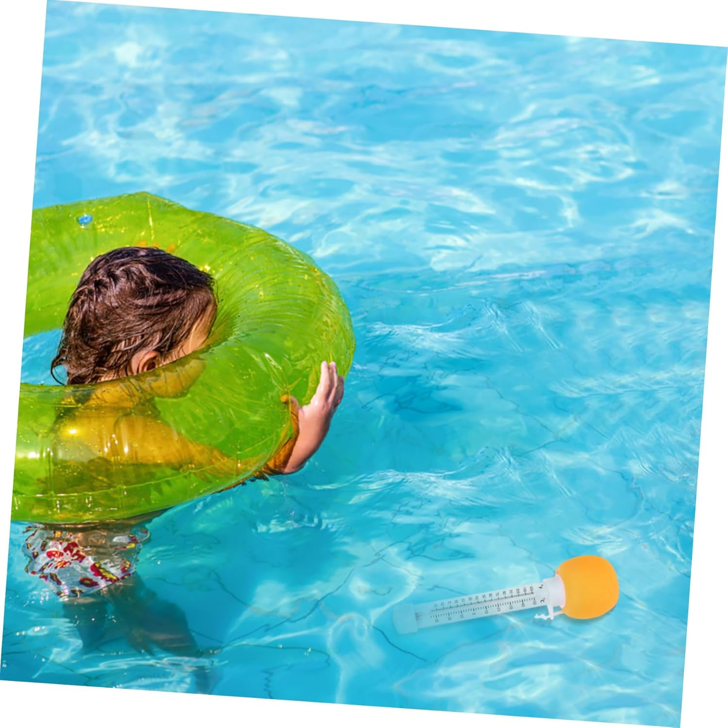 Floating Pool Thermometer with Large Easy-Read Display Accurate Hot Tub Temperature Gauge for Swimming Pools and Indoor Baths Water Temperature Indicator image number 4