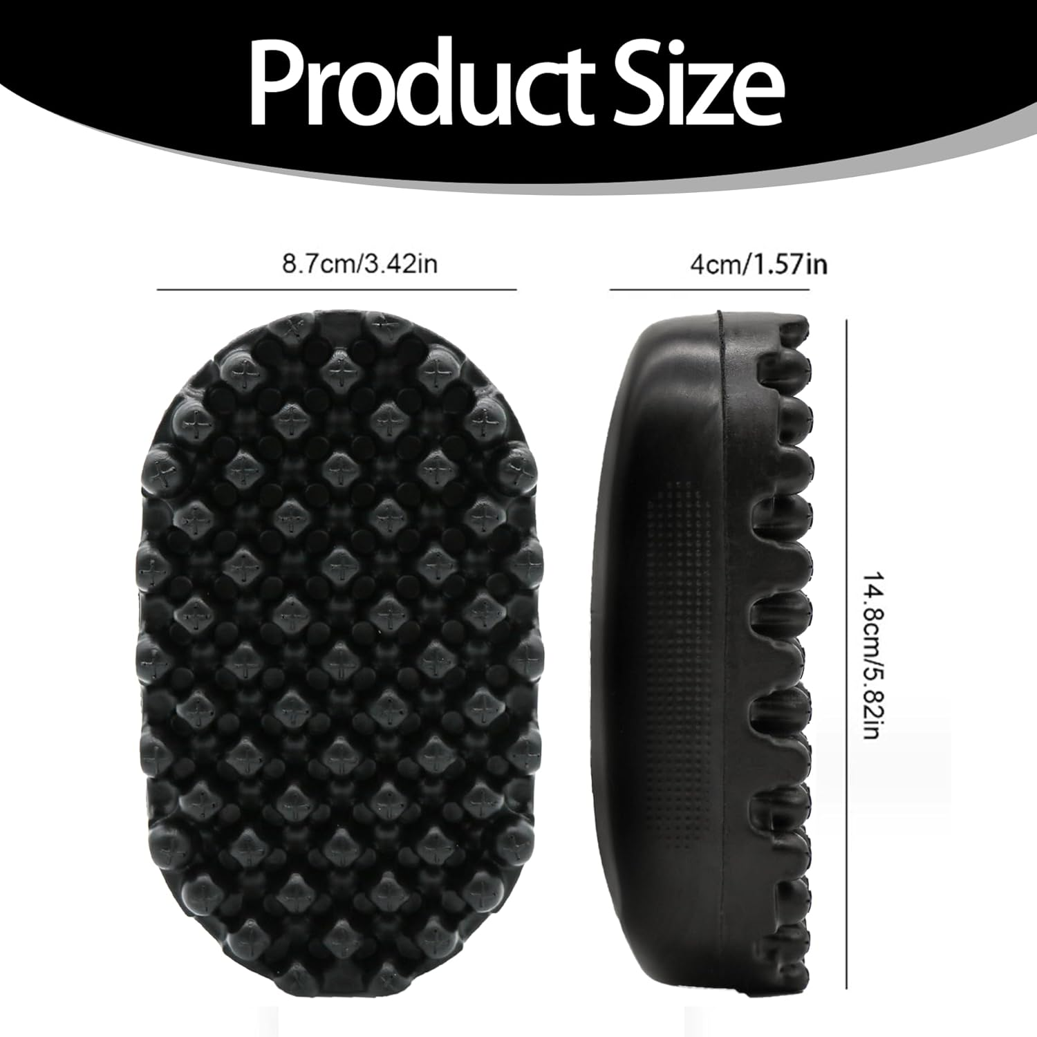 Sishujiesponge Curl Defining Brush for Curly Hair Wet, Bounce Curl Brushes, Curly Hair Brush with Sponges, Hair Sponge for Barbers,Very Suitable for African Rolls, 1 Pack. image number 1