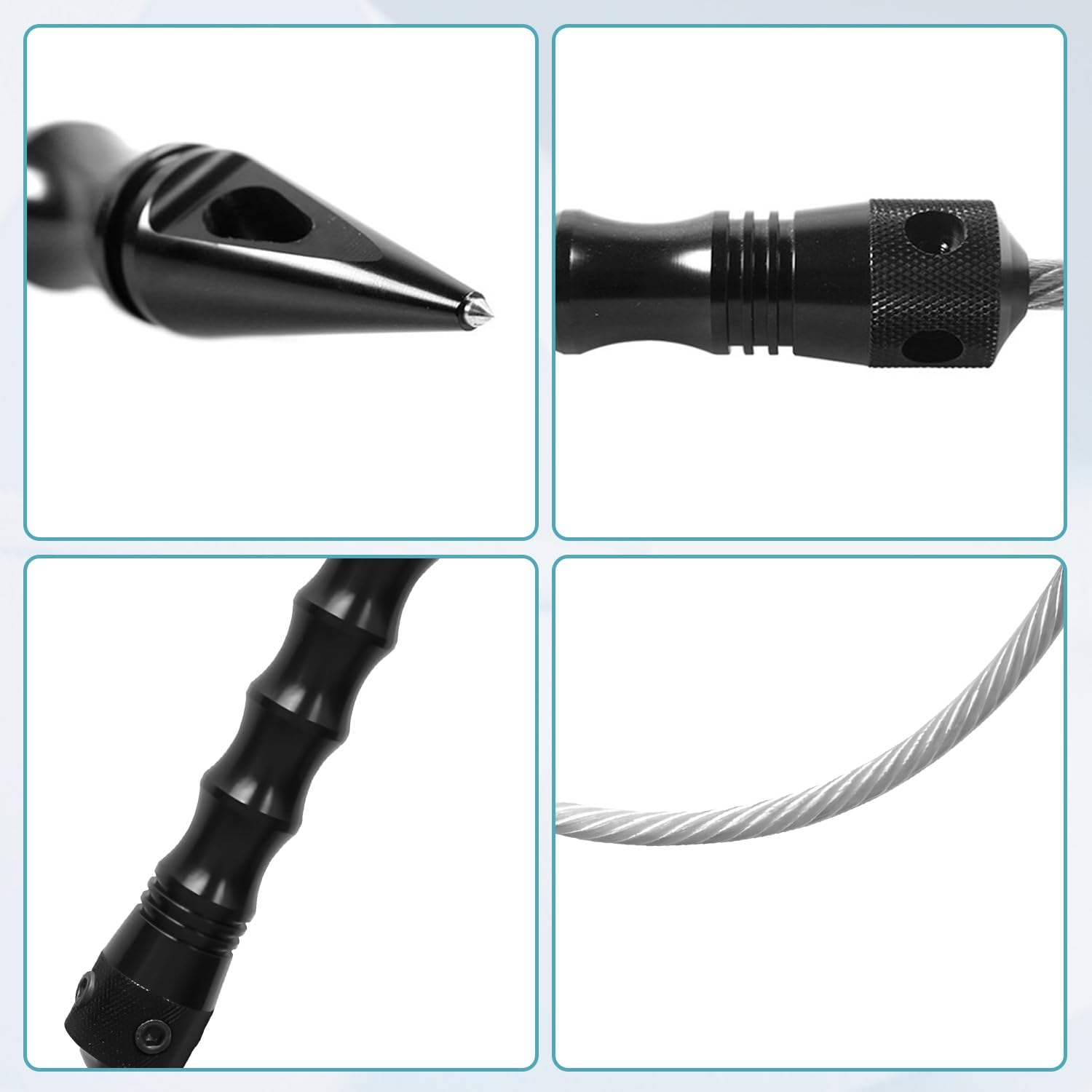 Car Window Breaker Multi-Functional Defensive Whip & Car Window Crash Breaker with PU Box Car Emergency Escape Tool Automotive Accessories image number 1