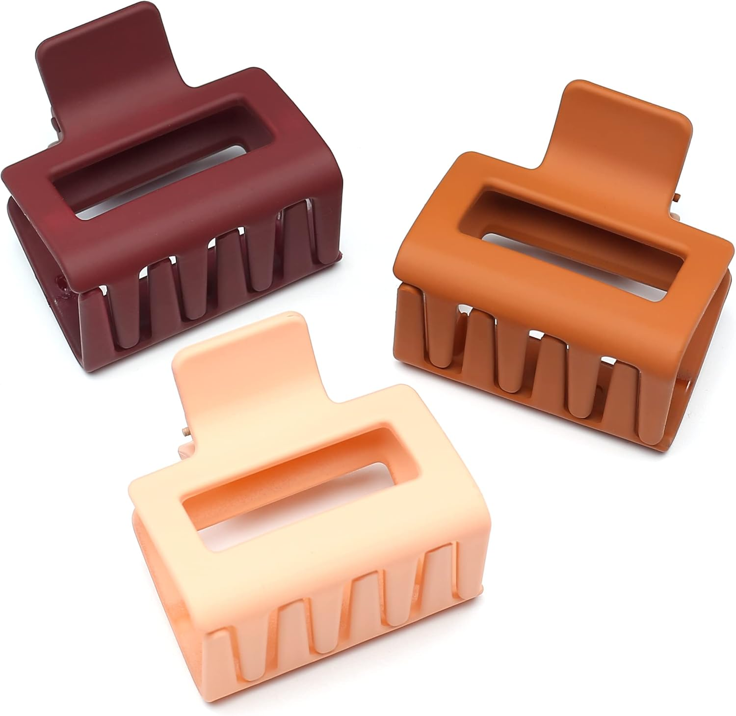 Qingoo Medium Pink Square Hair Clip Claws Hair Clip Beautiful Women'S Hair Accessories Elegant Hair Accessory 1 Piece (5 Cm X 4.8 Cm, Baby Pink) image number 1