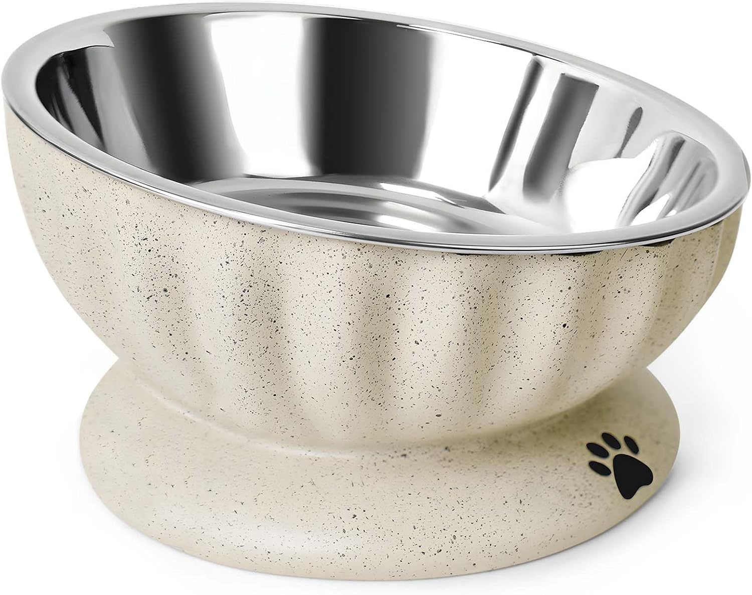 Dog Bowl for Small Dogs, Removable Stainless Steel Dog Bowls with Resin Base, Elevated and Tilted 15&deg; Pet Food/Water Bowl,15Oz Pet Food Bowl for Small Sizes image number 4