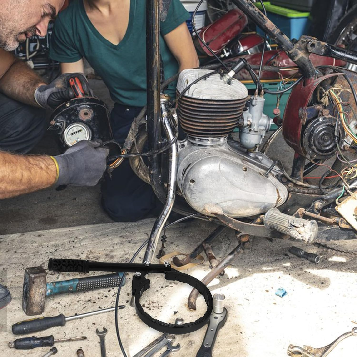 Truck Air Dryer Removal Tool Versatile Wrench for Truck Dryer Can Replacement Professional Design for Efficient Automotive Repair and Broadly Applicable Tool image number 3