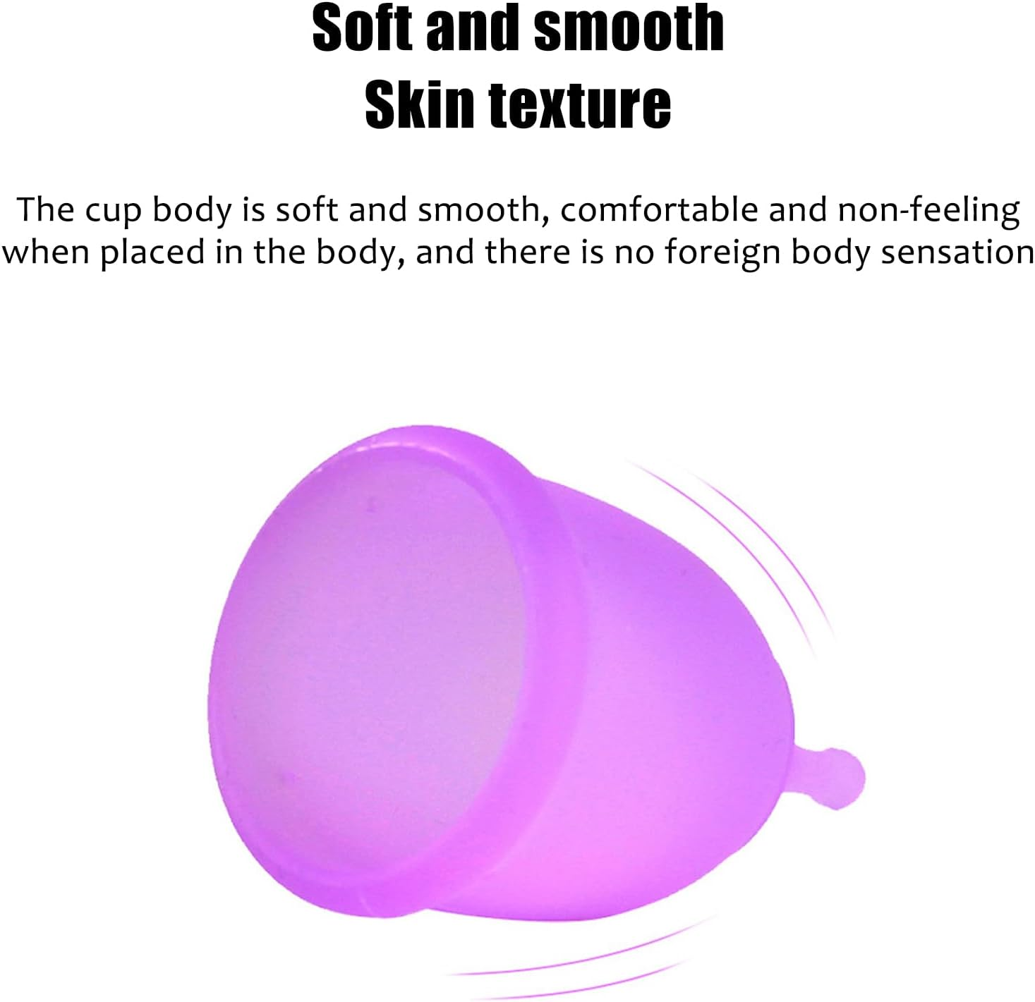 Comfortable and Reusable Menstrual Cup - Menstrual Cups Set of 2 Period Cup Reusable Small Large Sizes Silicone Soft Cups -Leak-Free Alternative Menstrual Protection