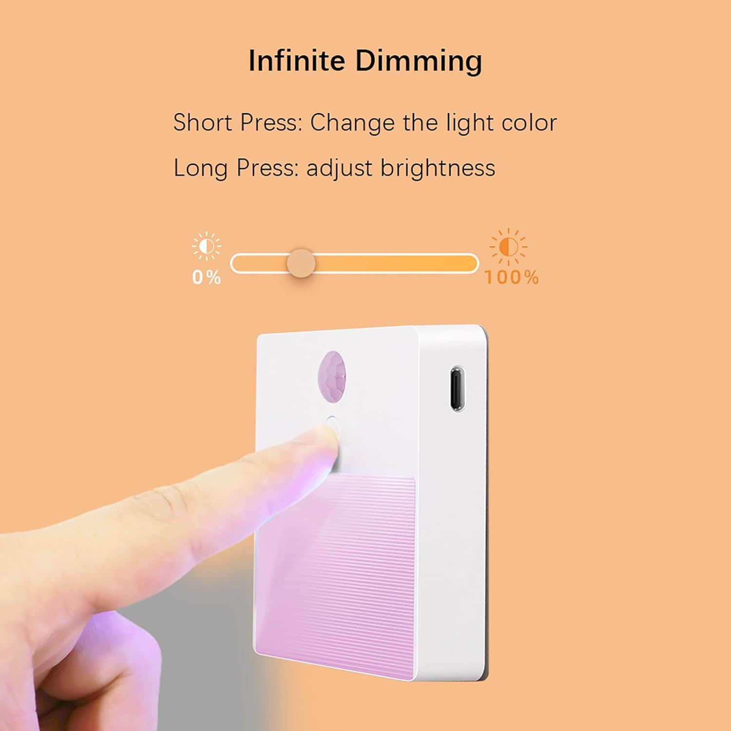 Shenzhi Tech RGB Motion Sensor Night Light, USB Rechargeable LED Wall Lamp, Wireless Magnetic Cabinet Lights for Bedroom Wardrobe Kitchen Hallway Stair Toilet Bathroom (2) image number 3