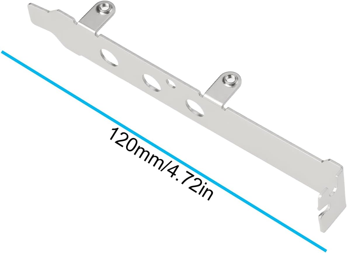 2Pcs 3 Hole Full Height Bracket Compatible with Standard PCI AGP Slot Case image number 2