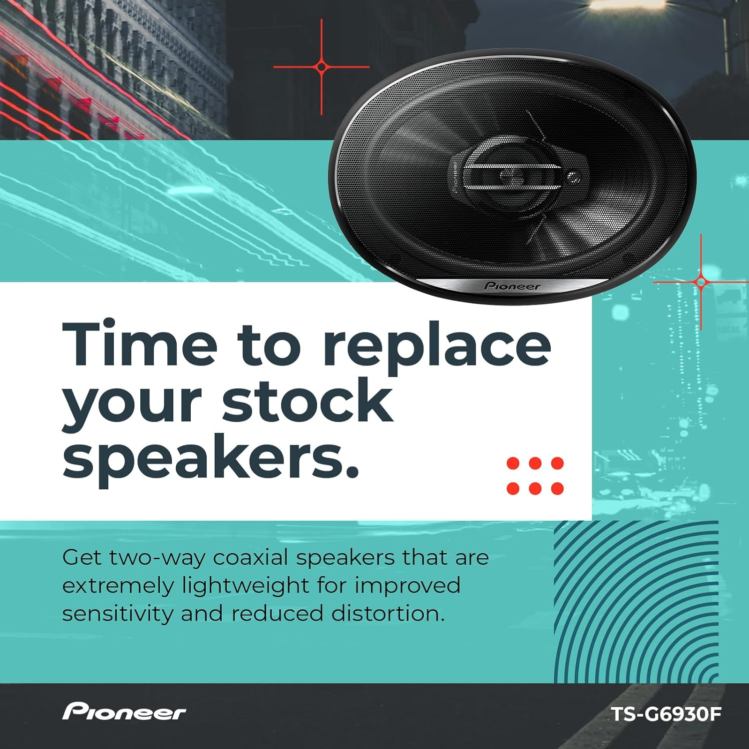 Pioneer TS-G6930F 6" X 9" 3-Way Coaxial Speaker 400W Max. / 45W Nom. image number 4
