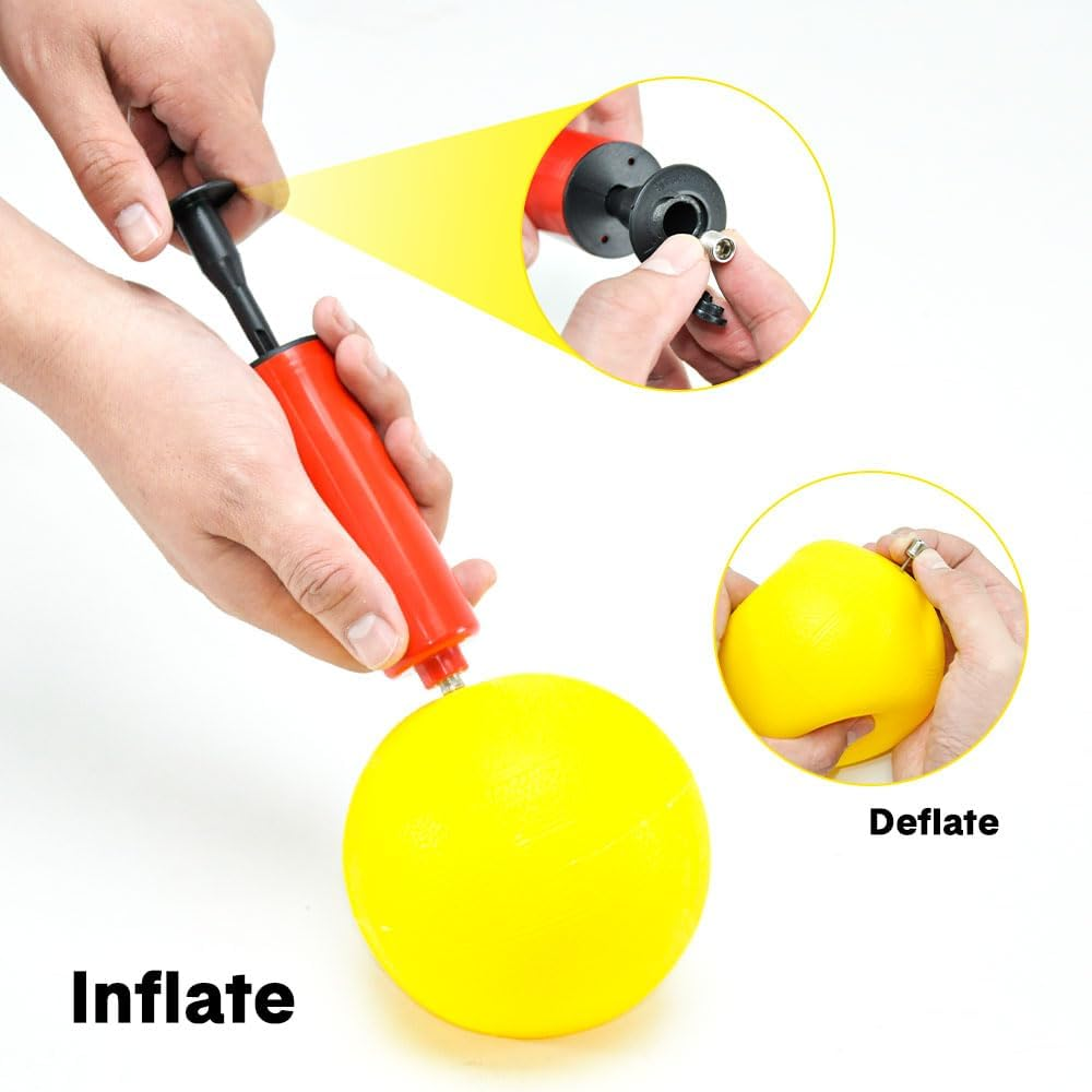 ALSTON Portable Outdoor Spikeball Roundnet Game Set Team Beach Ball Game Bouncer Toy with Carrying Bag Net and 3 Balls Played Indoor Outdoor Lawn Beach Tailgating image number 2