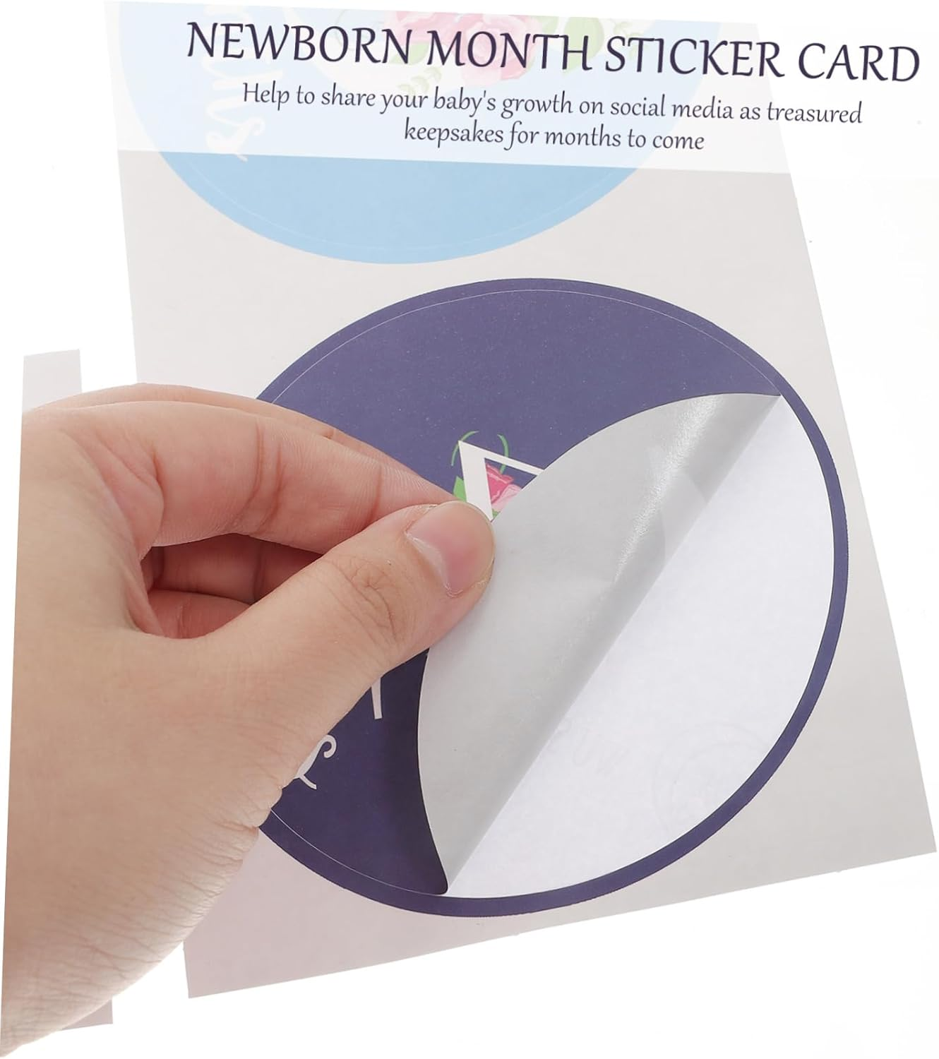 12Pcs Milestone Stickers Set Adorable Newborn Month Belly Stickers Creative Monthly Paste Photo Props for Growth Announcement and Keepsake