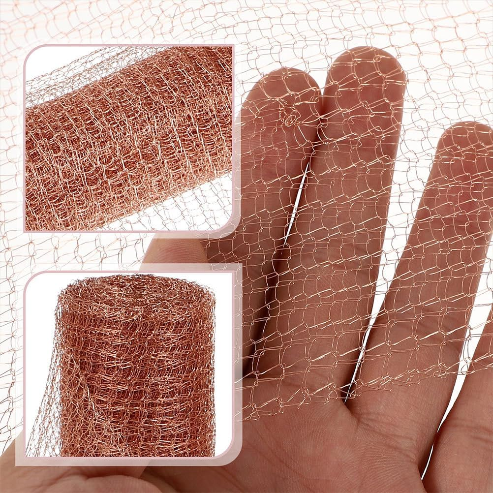 1 Roll 127M Copper Weep Hole Cover - Rodent Wire Mesh Roll for Mice and Rat Control, Hole Blocker and Filler, Ideal for Prevention image number 3