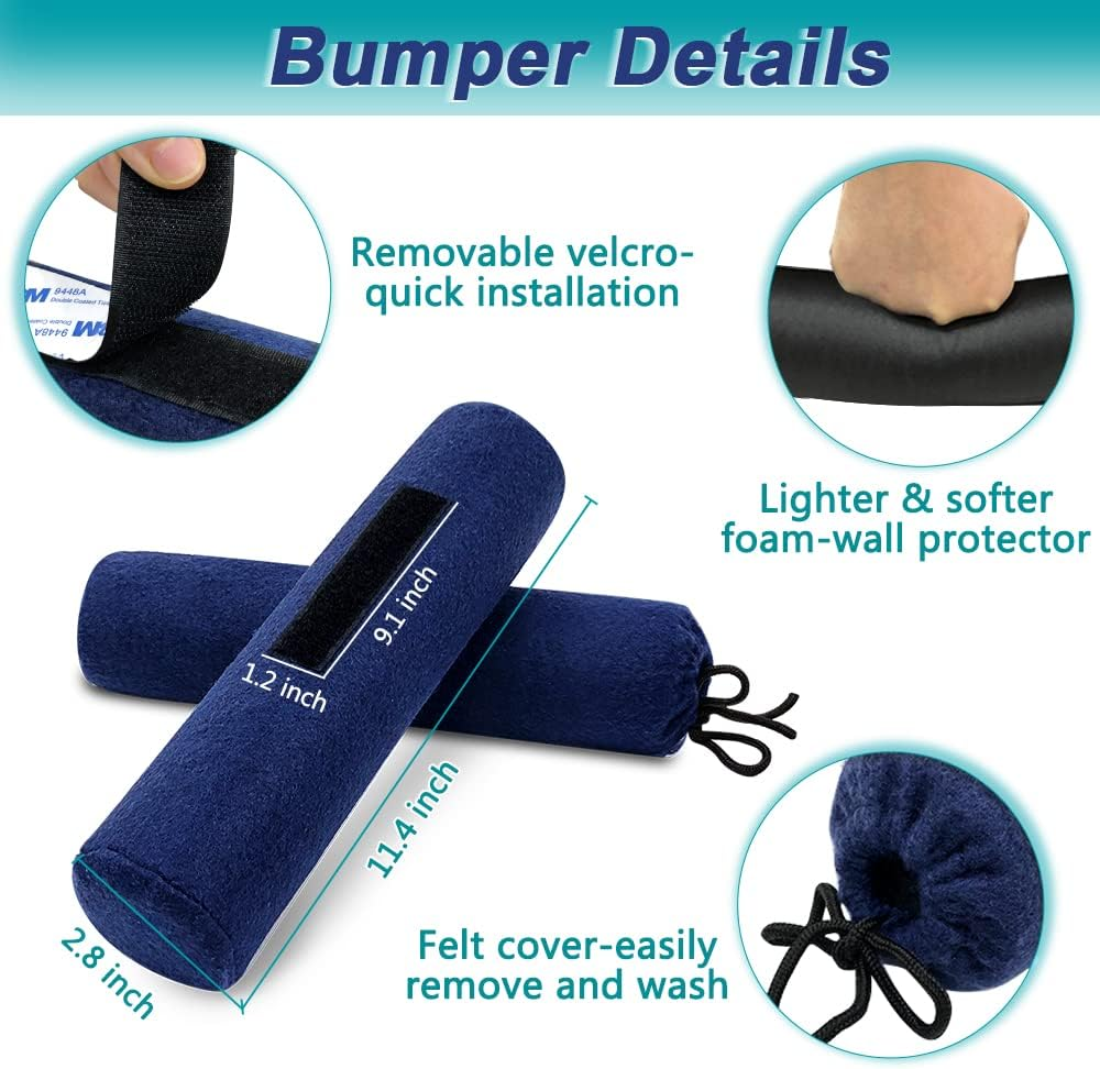 Headboard Bumper Stoppers for Wall Headboard Stabilizer Bed Squeaking Noise Stopper Wall Protector from Bed Couch Furniture Bed Frame anti Shake for Wall No Screw (2 Pack)