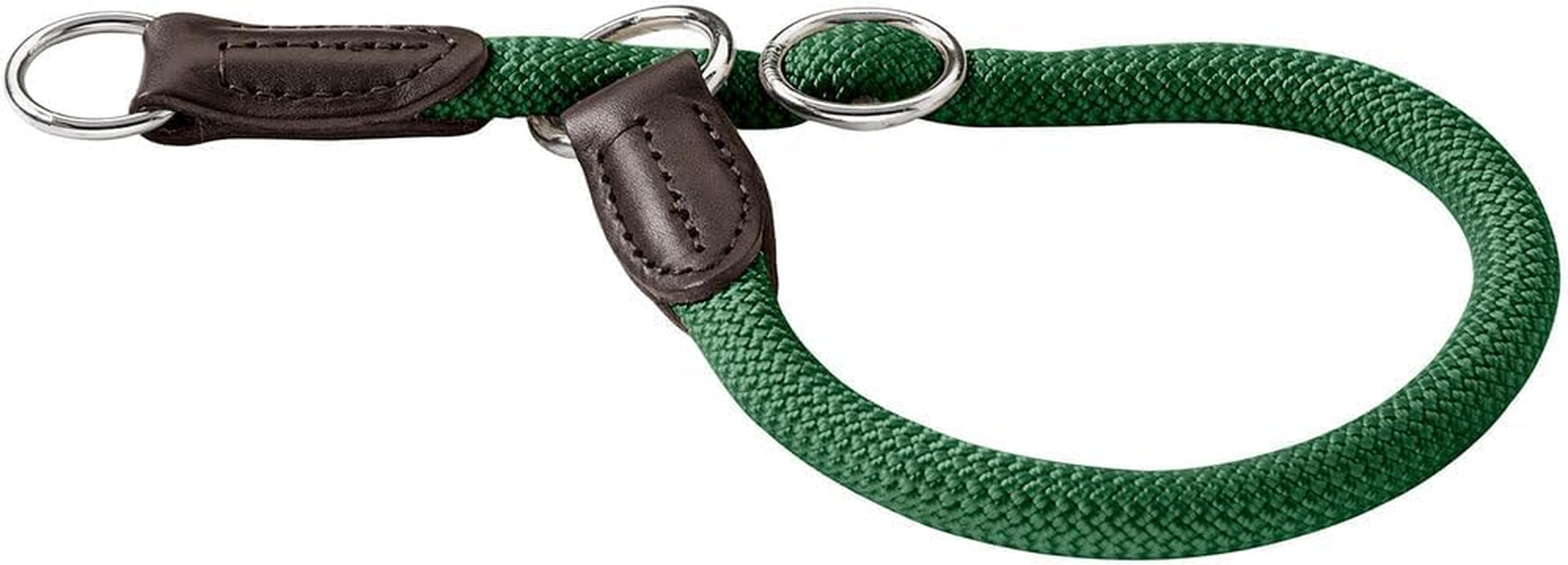 HUNTER Freestyle Dressage Collar, Colour: Dark Green, Durable Rope with Polyamide Core, Soft & Robust, Weatherproof & Easy to Clean, Ideal for Training and Everyday Use, Size: M image number 3