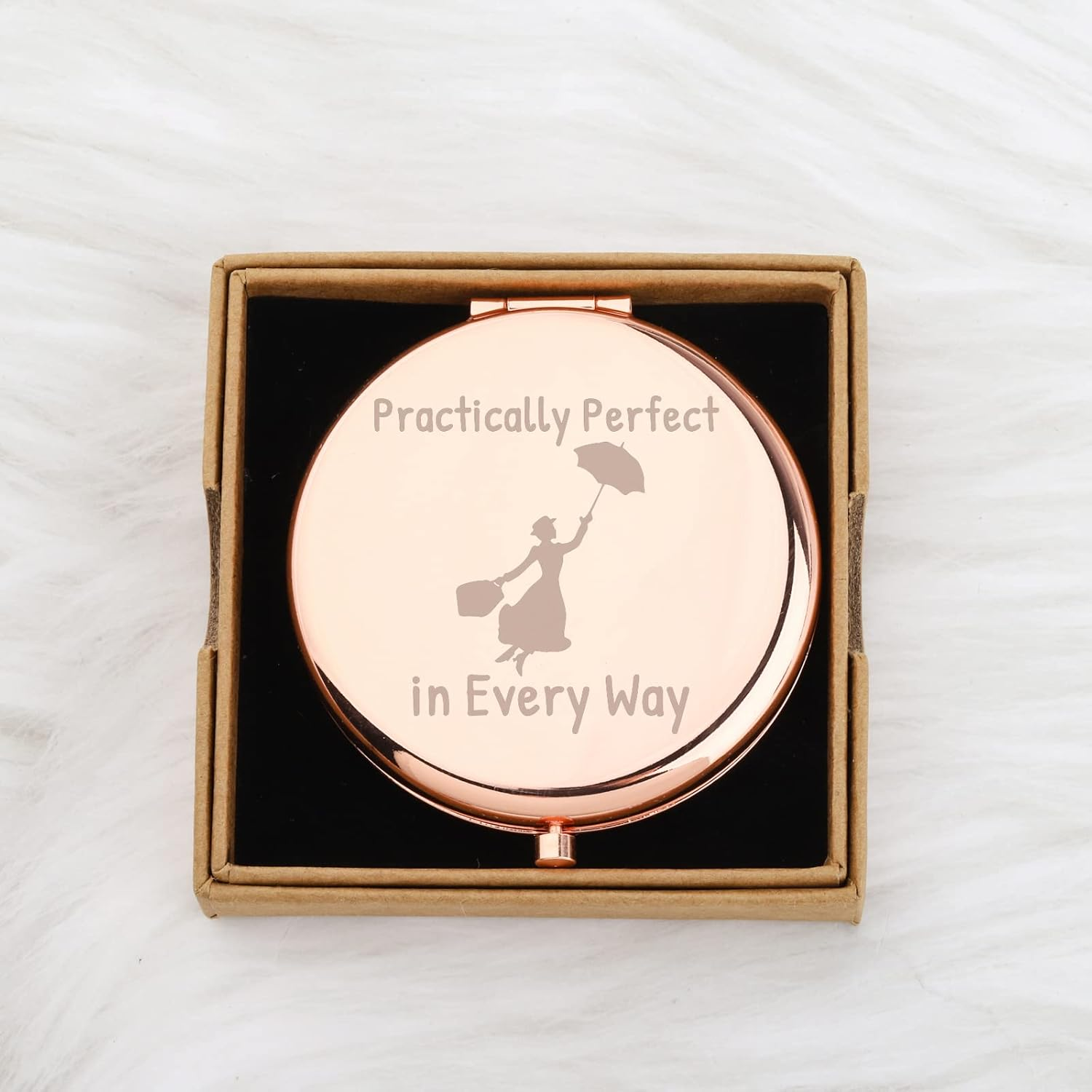 WUSUANED Movie Quote Makeup Mirror Practically Perfect in Every Way Mirror Fantasy Inspired Gifts for Movie Fans image number 5
