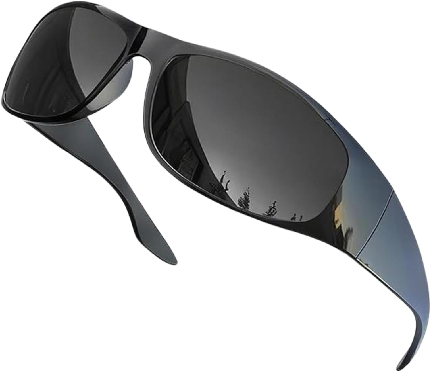 Grinderpunch Men&rsquo;S Polarised Sunglasses &ndash; Super Dark Wrap around Style | UV400 Polarized Sunglasses for Men & Women | Night Driving Glasses, Sports & Outdoor Sun Glasses