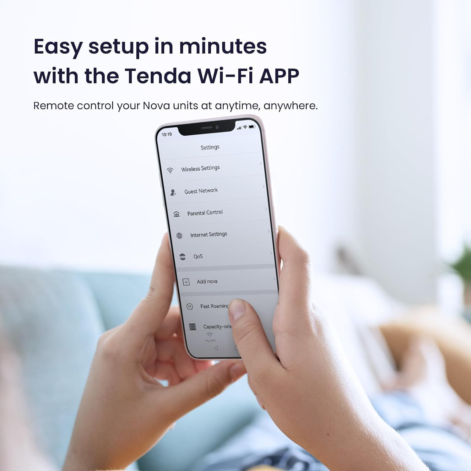 Tenda AX1500 Whole Home Mesh Wi-Fi 6 System, Dual Band Gigabit Wifi Mesh, Smart Ultra-Low Latency Seamless Roaming, Compatible with Alexa, Parental Controls, Easy Setup【Nova Mx3(3-Pack)】 image number 3