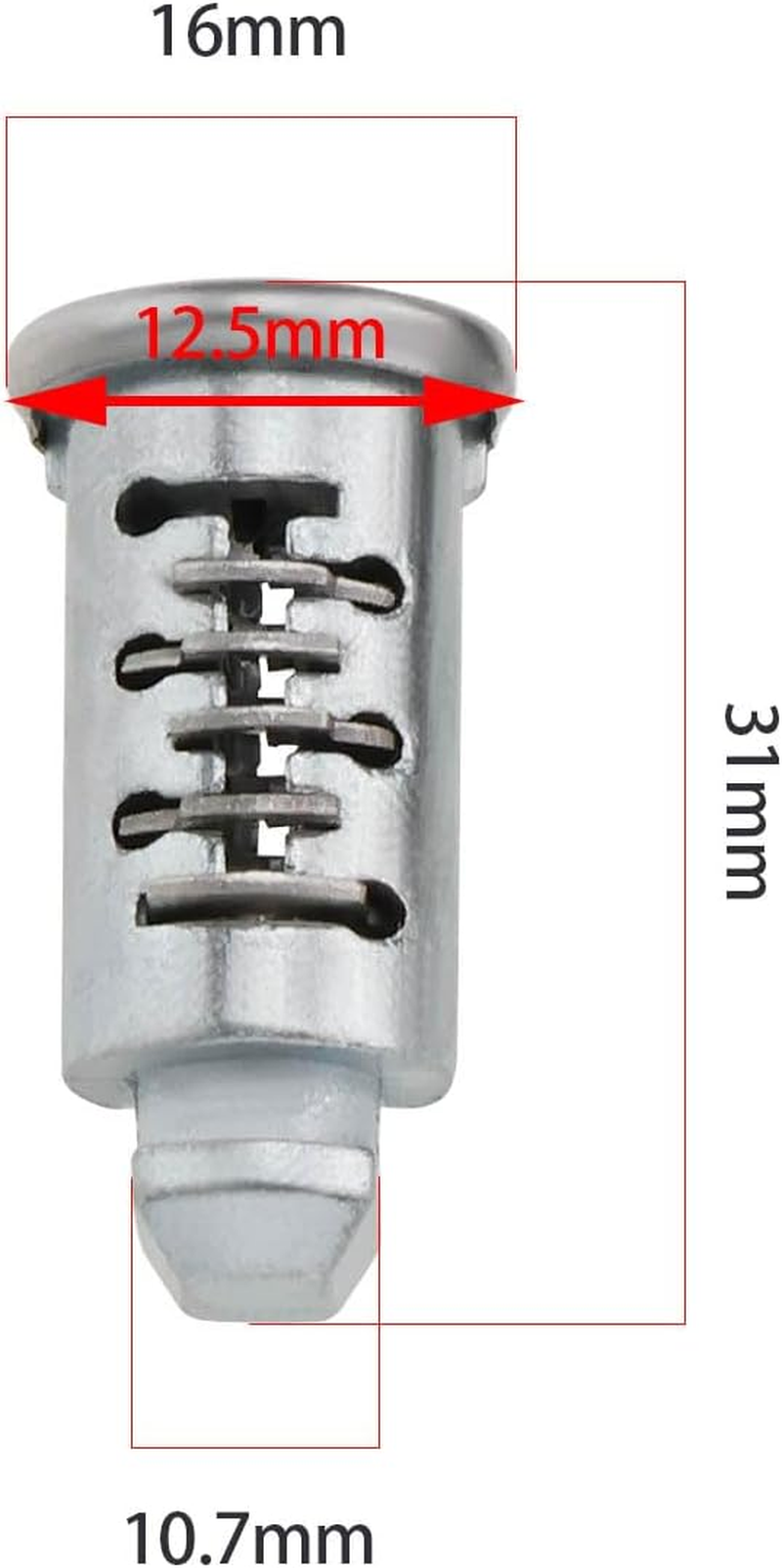 OTOTEC 4PCS Roof Rack Roof Box Barrel Security Locks Roof Cargo Lock for Bike Rack Roof Racks Ski Rack Cross Bars Towers Kayak Rack with Keys Suitable for Hole Size 12.5Mm image number 1