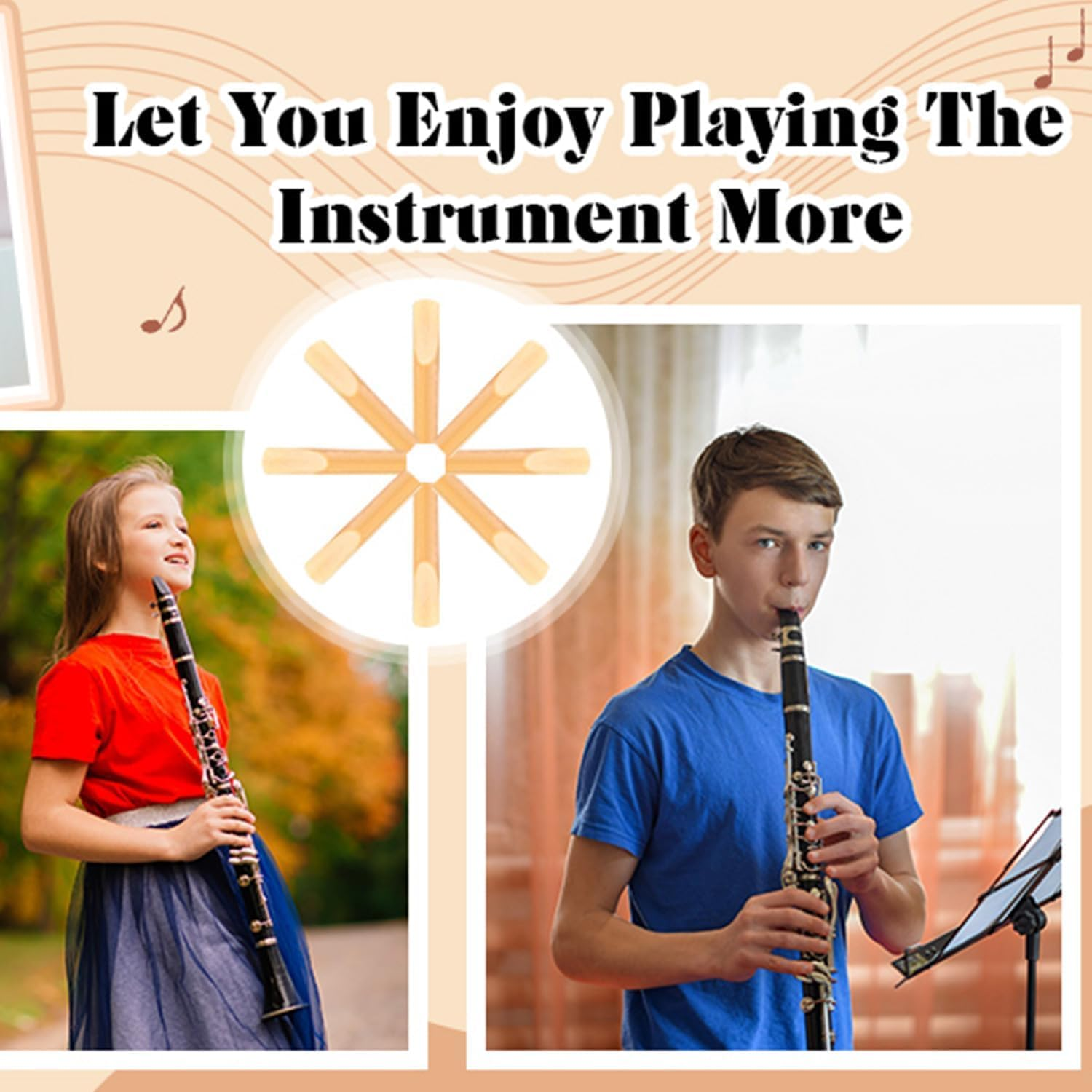 10 Pack Alto Saxophone Reeds,Saxophone Reed Tool Traditional Reed Compact Reed Reed,Thinner Reed Tip Traditional Alto Sax Reeds,Alto Saxophone Reed Bamboo Saxophone Reed,Alto Saxophone Reeds Sax Reed image number 1