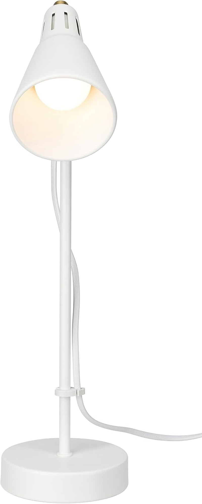 Brilliant Hollis 40W Metal Table Lamp, White