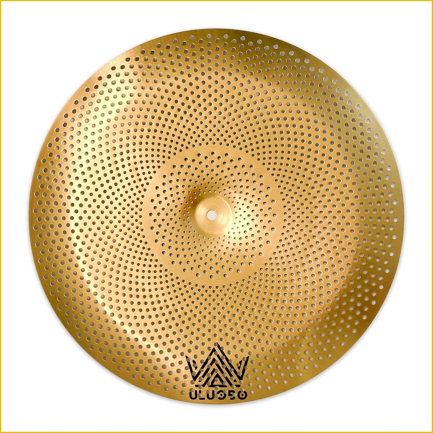 ULUOBO 13 Inch Low Volume Hi Hat Cymbals Cymbal for Quiet Practice (Black, 2 Pieces)