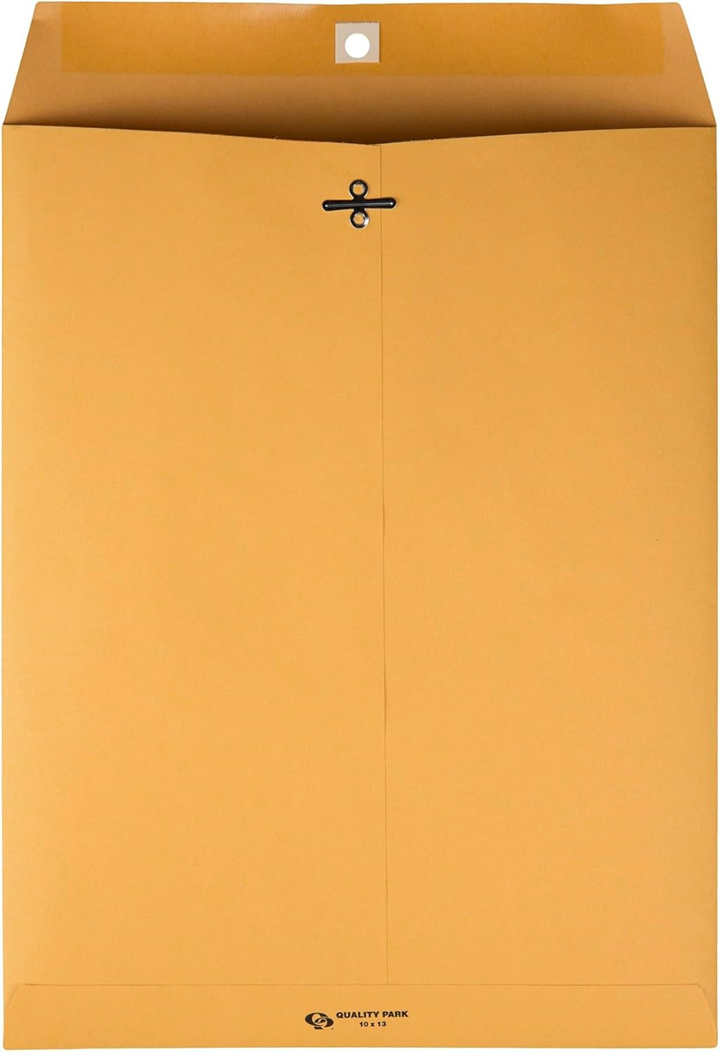 Quality Park 10 X 13 Clasp Envelopes, Gummed, Moisture-Activated Adhesive for Permanent Secure Seal, 28 Lb Paper, Brown Kraft, 100/Box (QUA37897) image number 2
