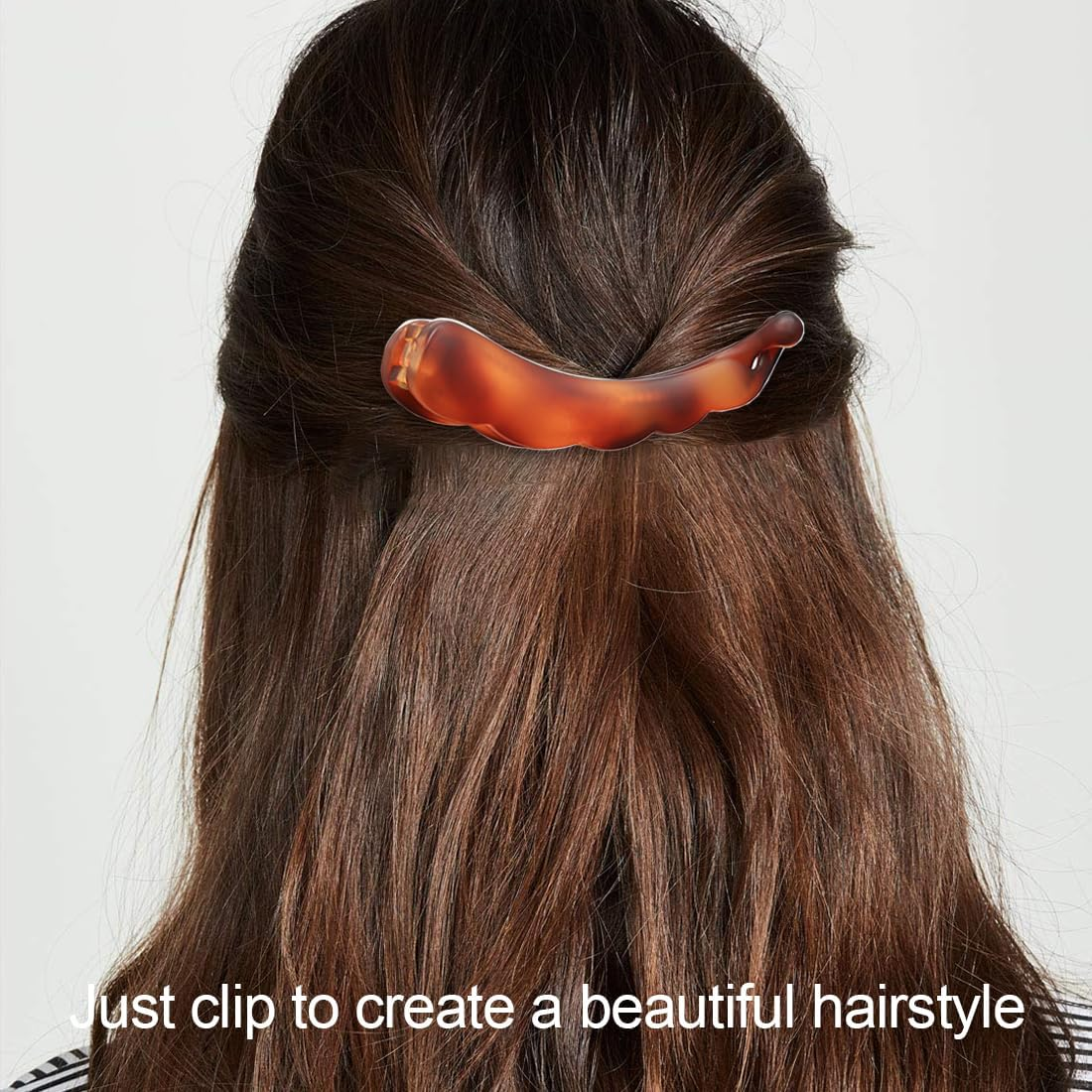 JRYXDS Pack of 6 Banana Hair Clips Vintage French Banana Hair Comb for Long Curly or Straight Hair (6 Colours) image number 4