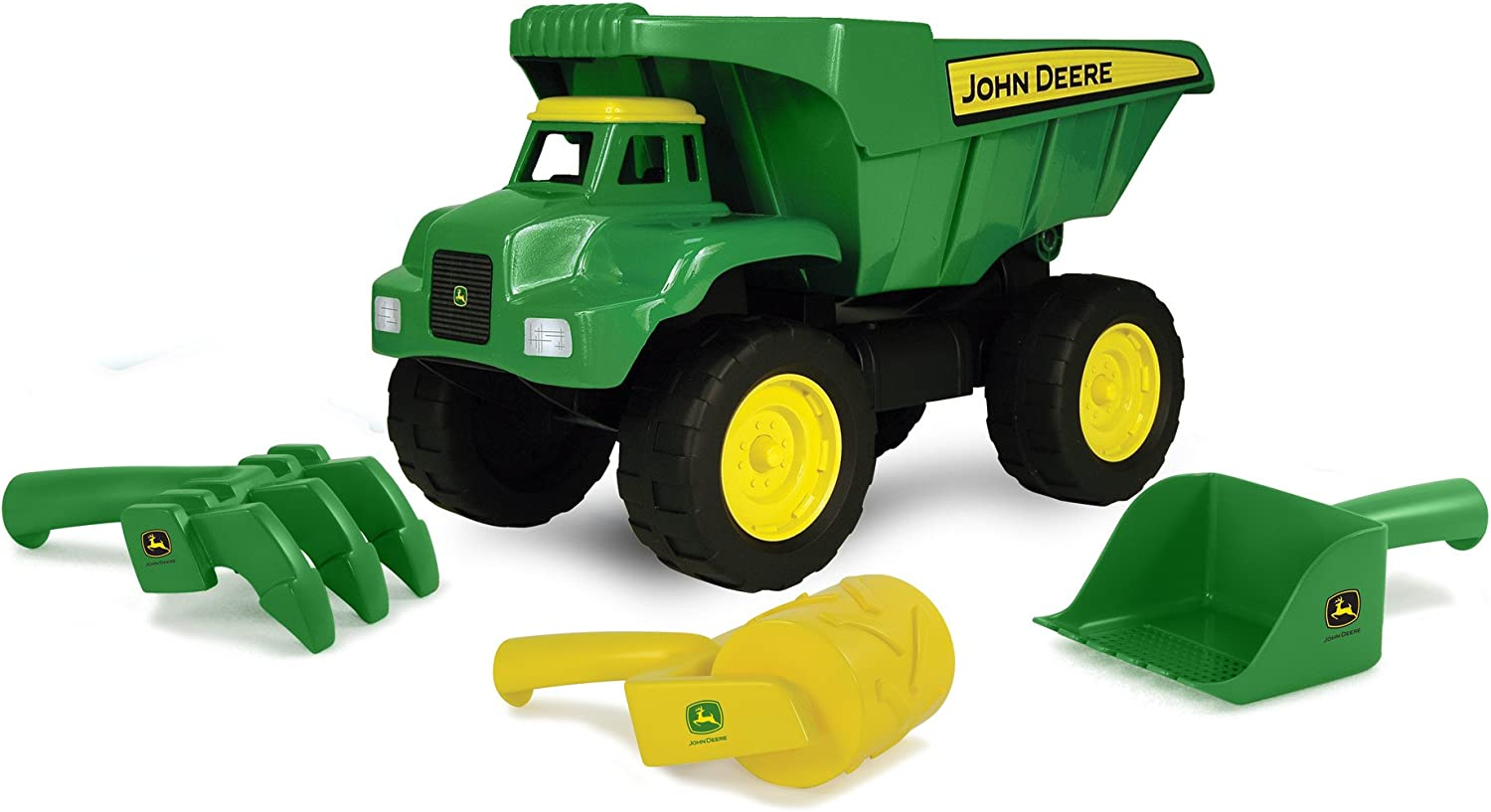 John Deere 38Cm (15") Big Scoop Dump Truck with Sand Tools 46510 image number 2