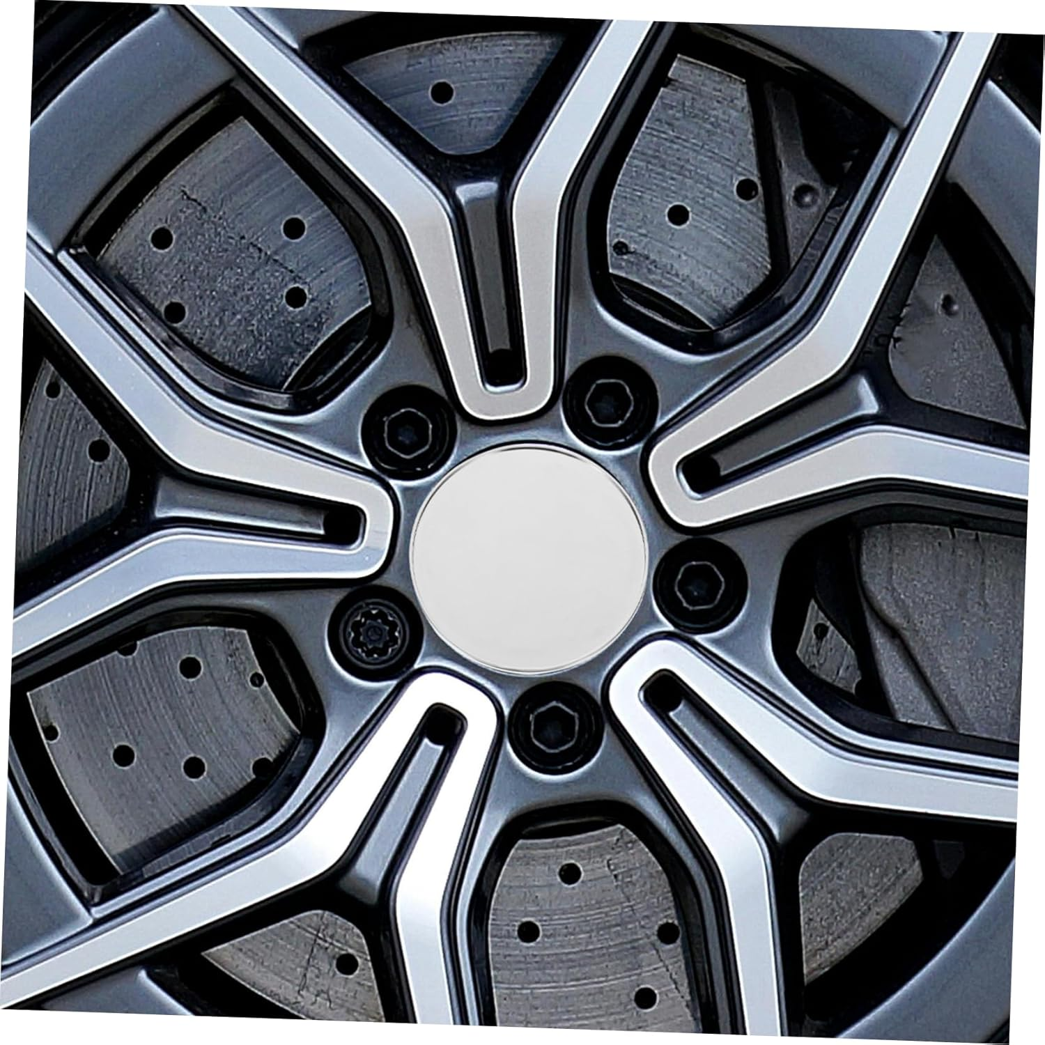 ASAKKURA 4Pcs Car Wheel Hub Covers for Semi Trucks Cars Tire Hub Caps Protection Covers image number 2