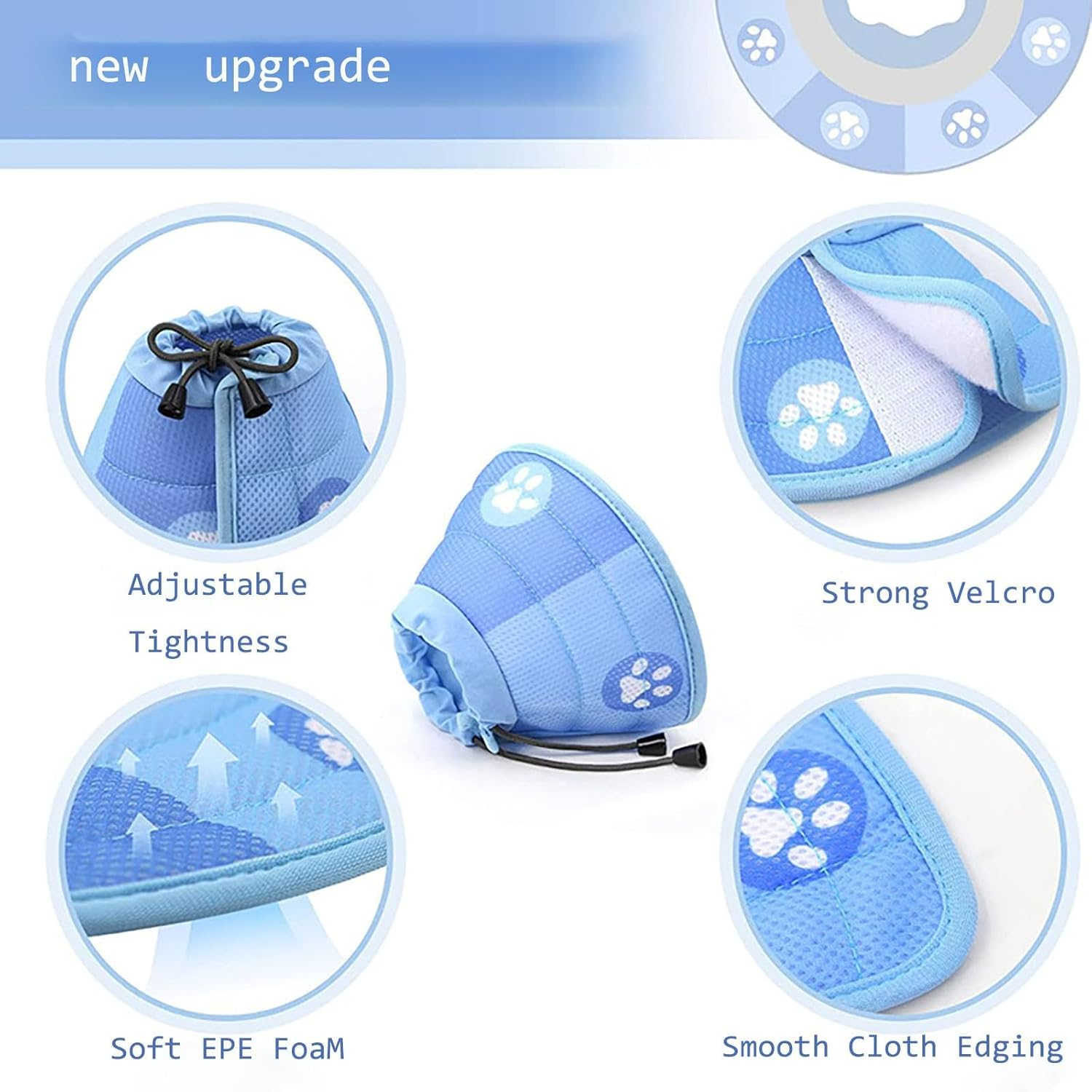 Dinghaole New Cat Cone Collar, Pet Cat anti Lick Collar, Cat anti Bite Head Cover, Cat Neck Cover, Cat Head Cover, Pet Supplies image number 3