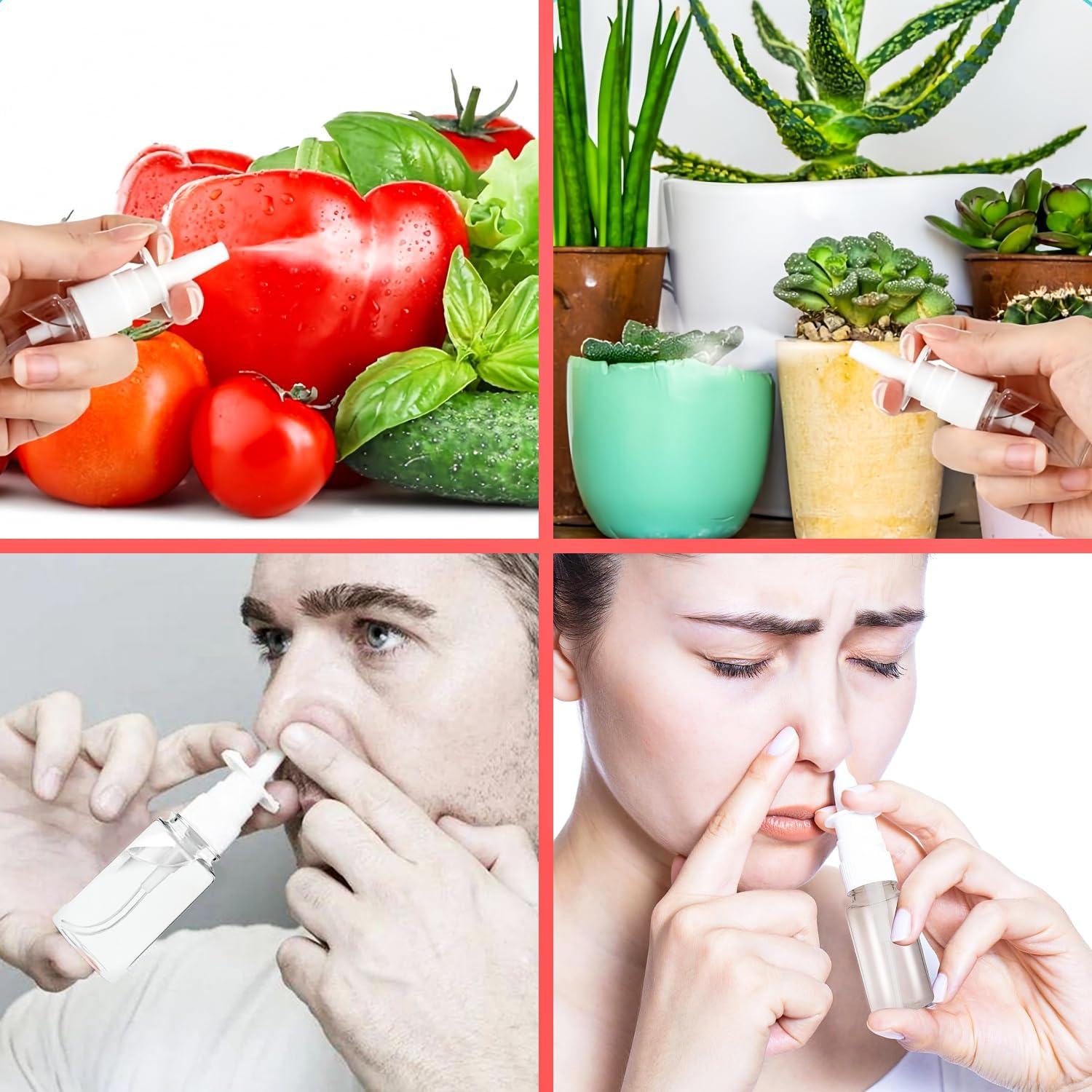 Ezranova 3 Pcs 10Ml Empty Nasal Spray Bottles, Fine Mist Sprayer for Saline Solution, Essential Oils, Rhinitis Care & Travel, Refillable Leak-Proof Container image number 4