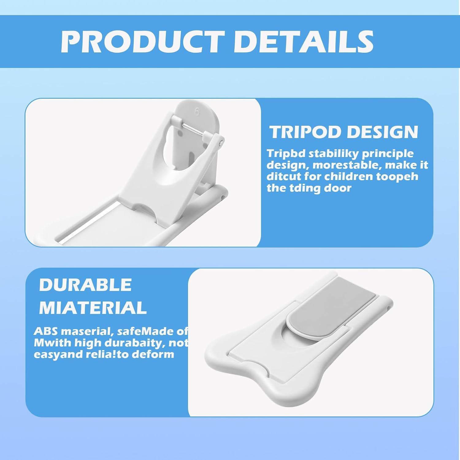 Sliding Door Lock, 8Pcs Child Lock, Child Safety Locks, Baby Proof Cupboard Locks with No Screws or Drills, Sliding Window Locks for Sliding Glass Doors, Windows, Closets & Cabinets