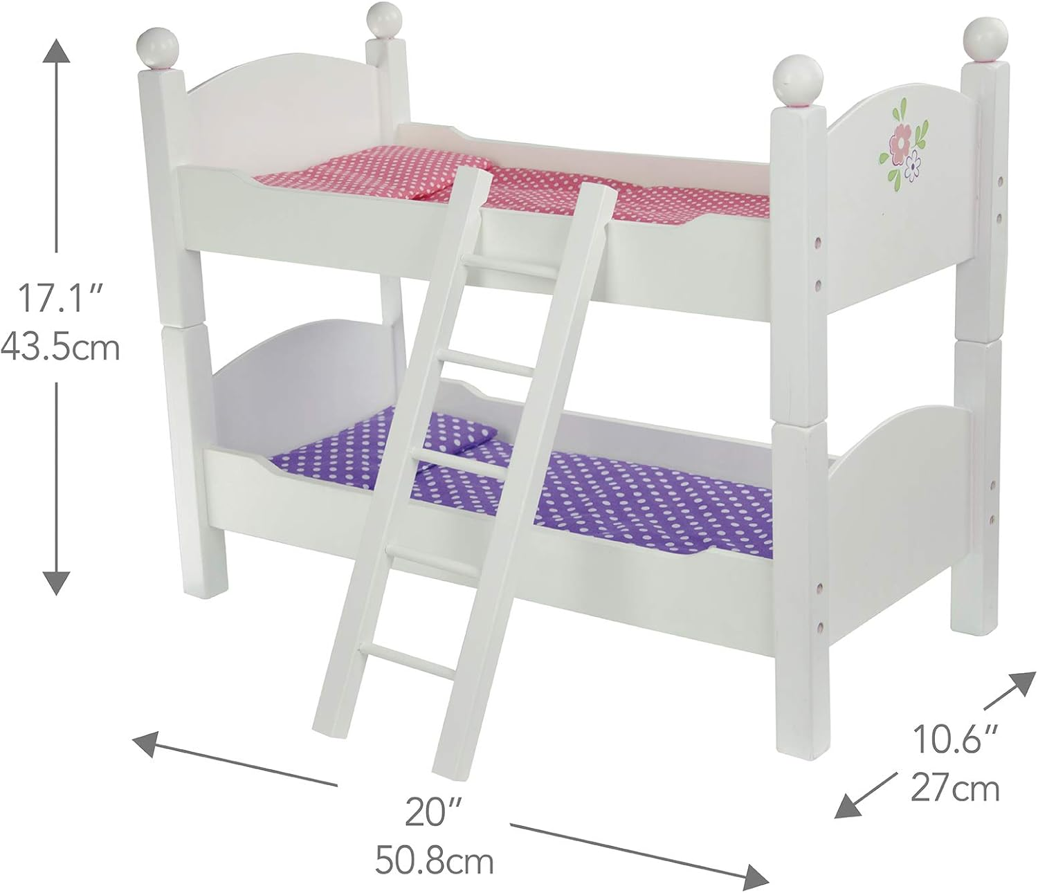 Olivia&rsquo;S Little World Little Princess 18 Inch Doll Convertible Double Bunk Bed image number 1