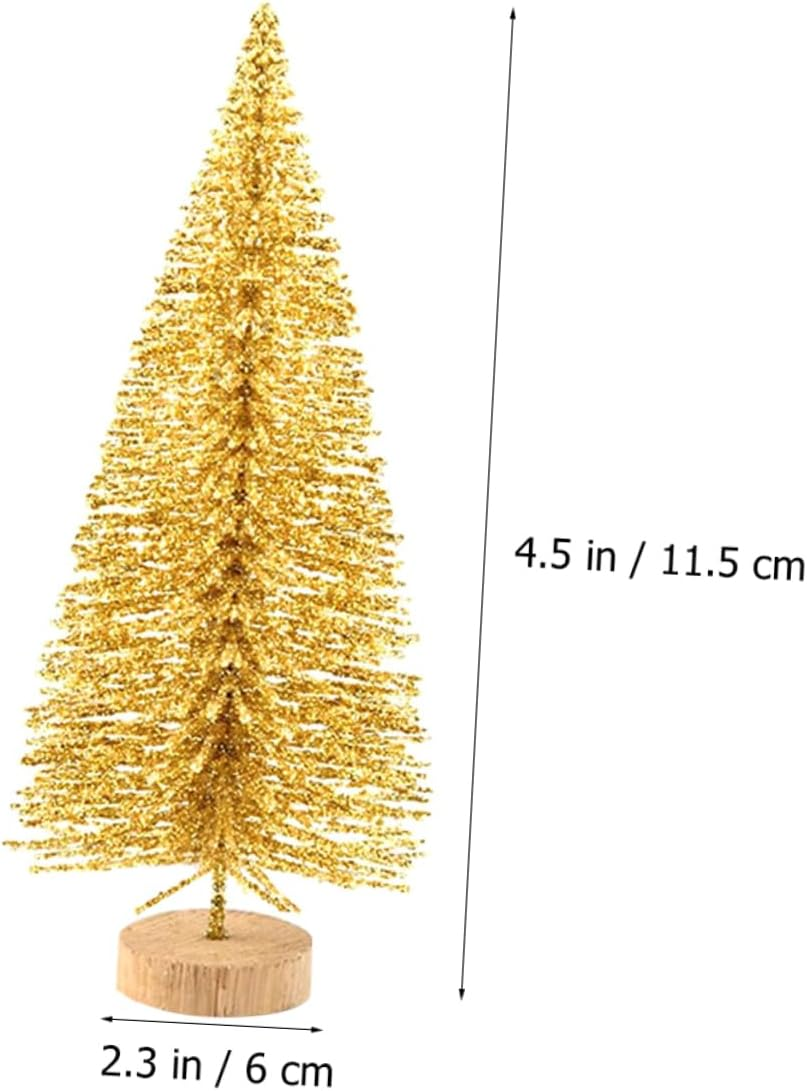 48 Pcs Christmas Tree Ornament Desktop Tree Decoration Christmas Supplies for Indoor Festive Supplies image number 5