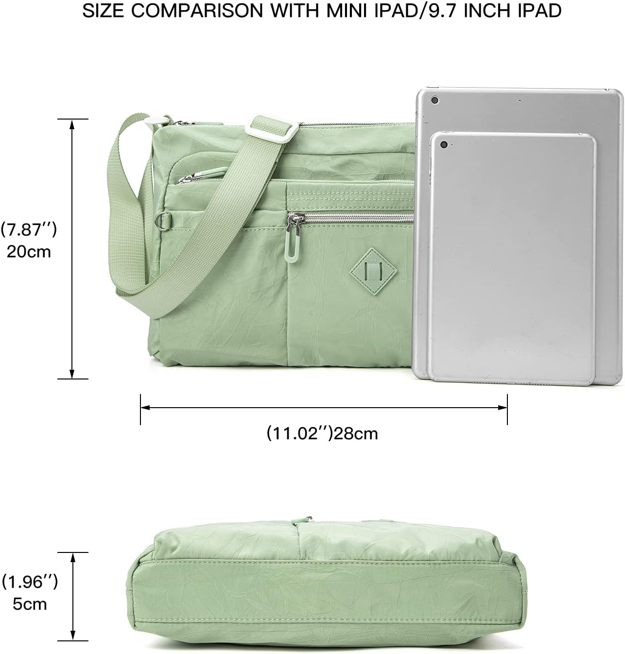 Etidy Crossbody Bag for Women Waterproof Lightweight Casual Shoulder Handbag Purse Bookbag image number 3