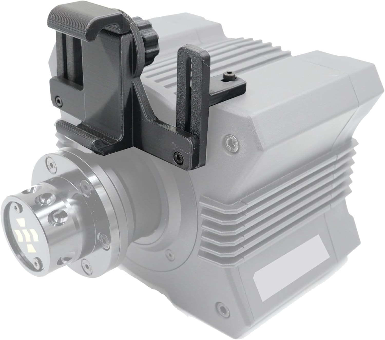 SIMPUSH Universal Adjustable Phone Holder Mount Stand Compatible with MOZA R5 R3 R9 R12 Base - Sturdy Clamp, Easy Install image number 1