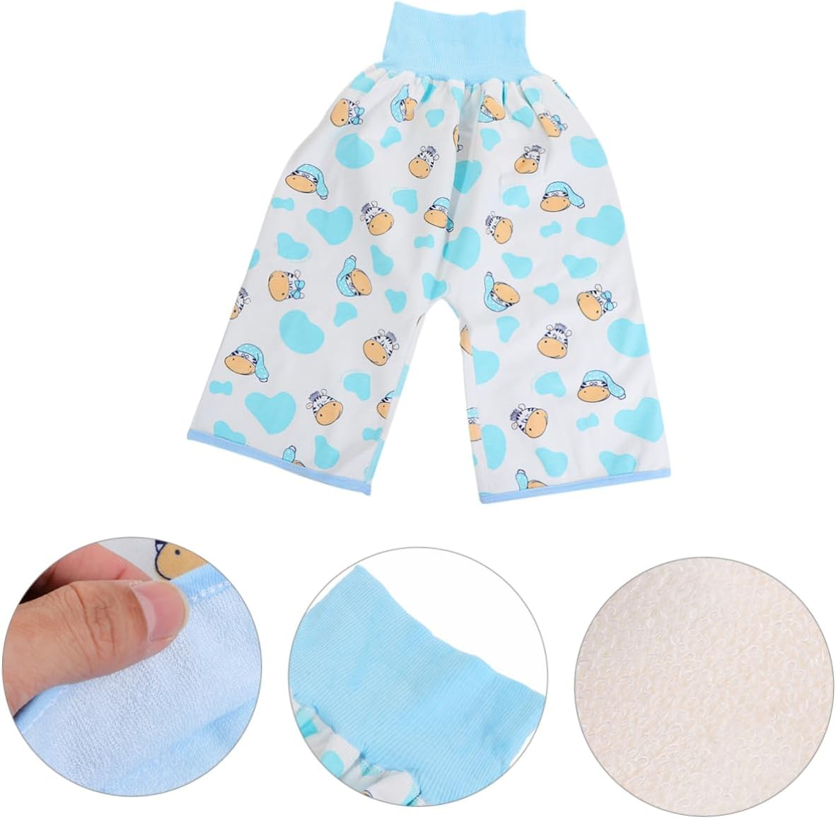 Leakproof Diaper Pants for Boys Girls High Waist Underwear Washable Nappies Cartoon Patterns image number 6