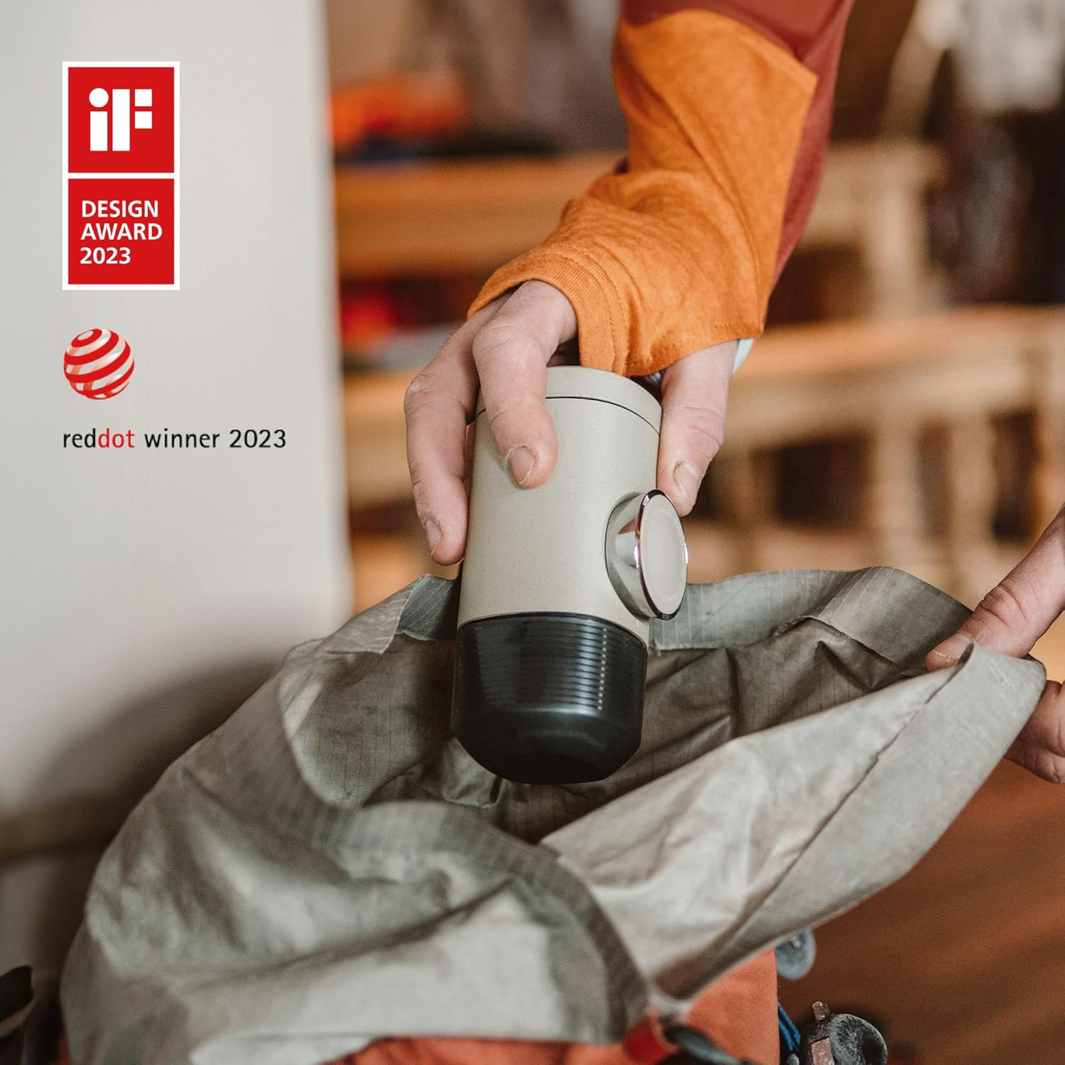 WACACO Minipresso NS2, Portable Espresso Maker Compatible with NS Original Capsules and Compatibles, Manually Operated, 18 Bar Small Handheld Coffee Machine for Travel, Camping image number 5