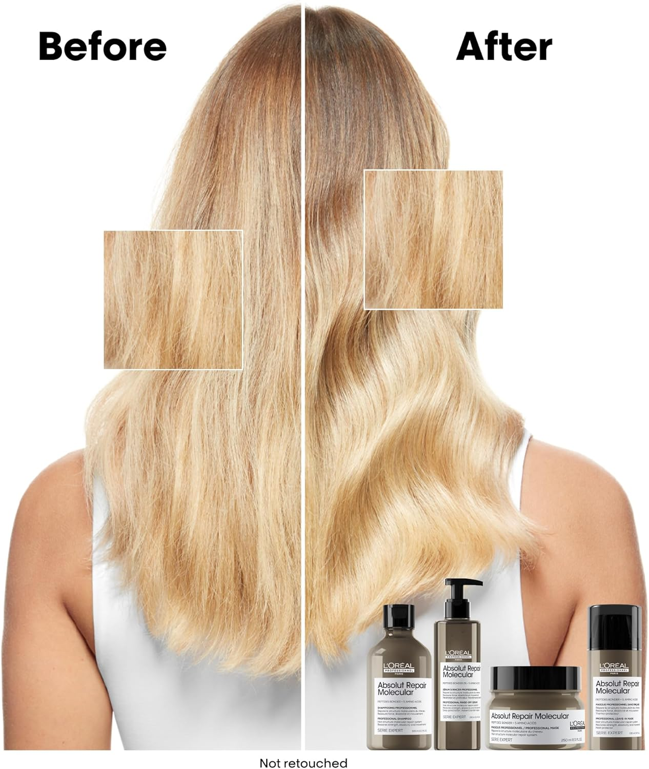 L'Oreal Professionnel Serie Expert Absolut Repair Molecular Masque 250 Ml image number 4