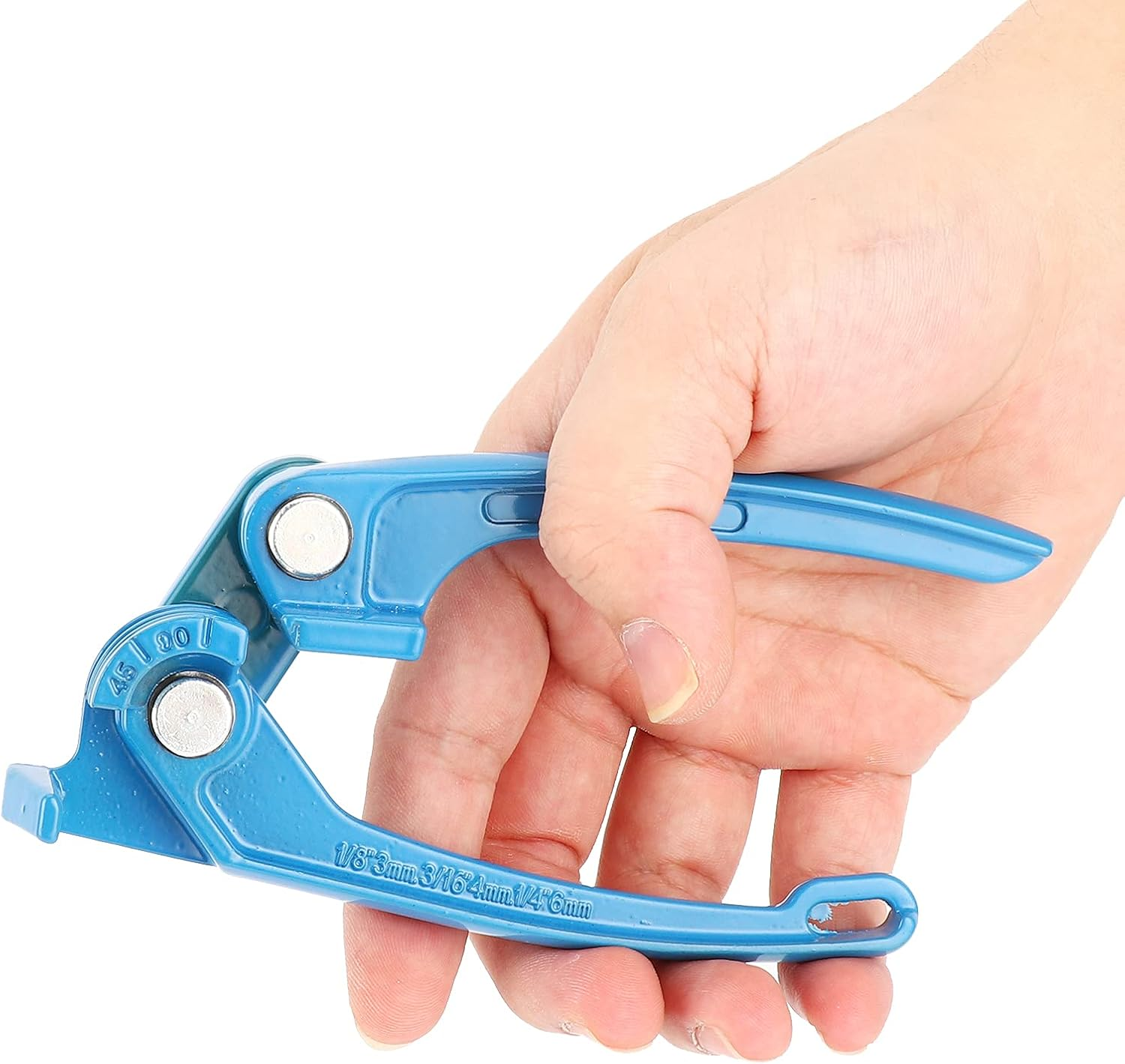 Aluminium Alloy Tube Bender, Handheld Pipe Bending Tool for 3Mm/4Mm/6Mm Tubes, Pipe Bender for Copper & Aluminum Pipes (Blue) image number 6