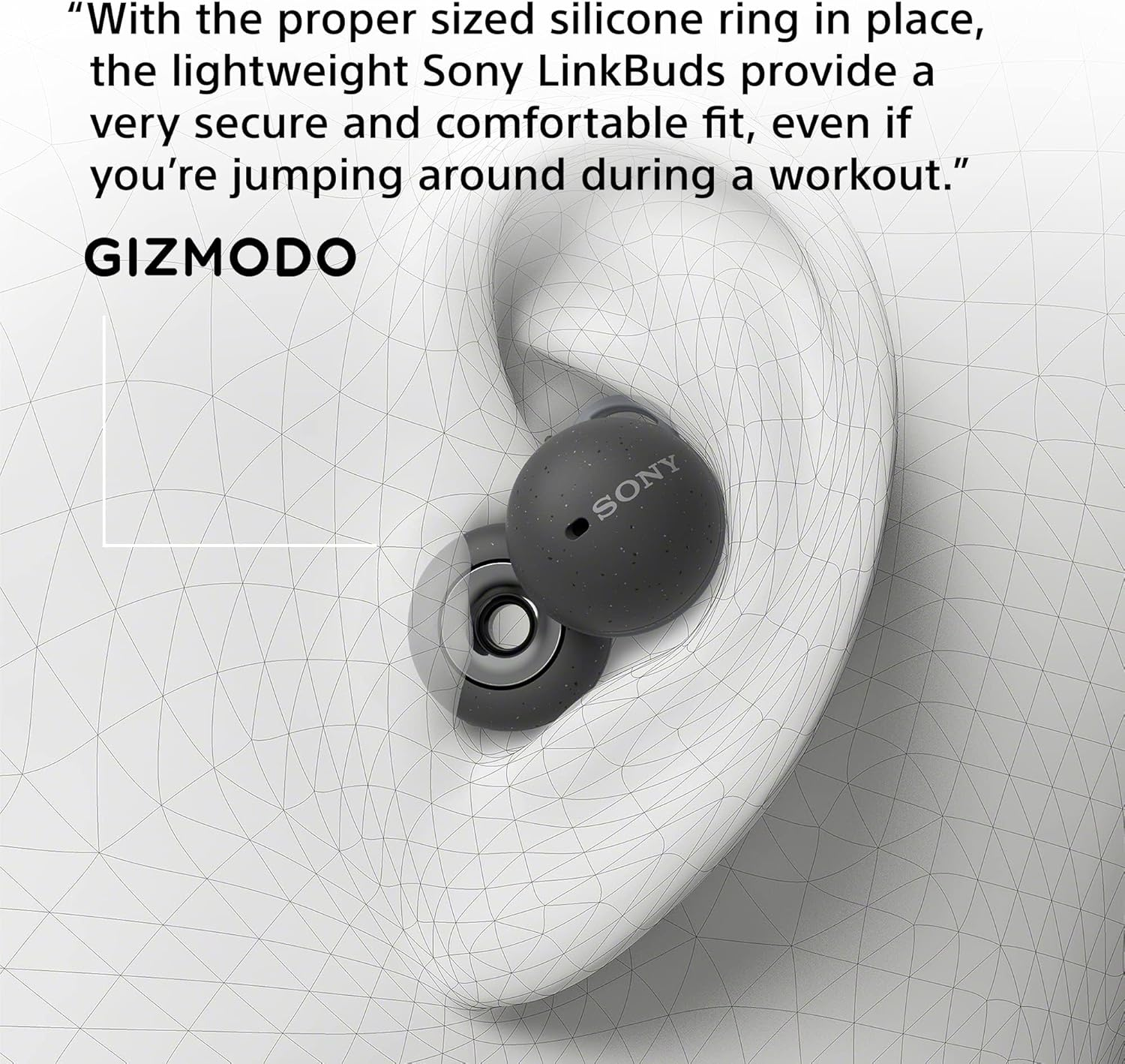 Sony Linkbuds Truly Wireless Headphones, Grey image number 5