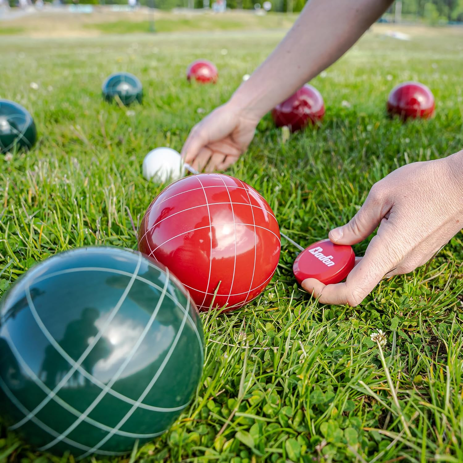 Baden Bocce Ball Set with Carry Case and Measuring Tape - Various Sizes