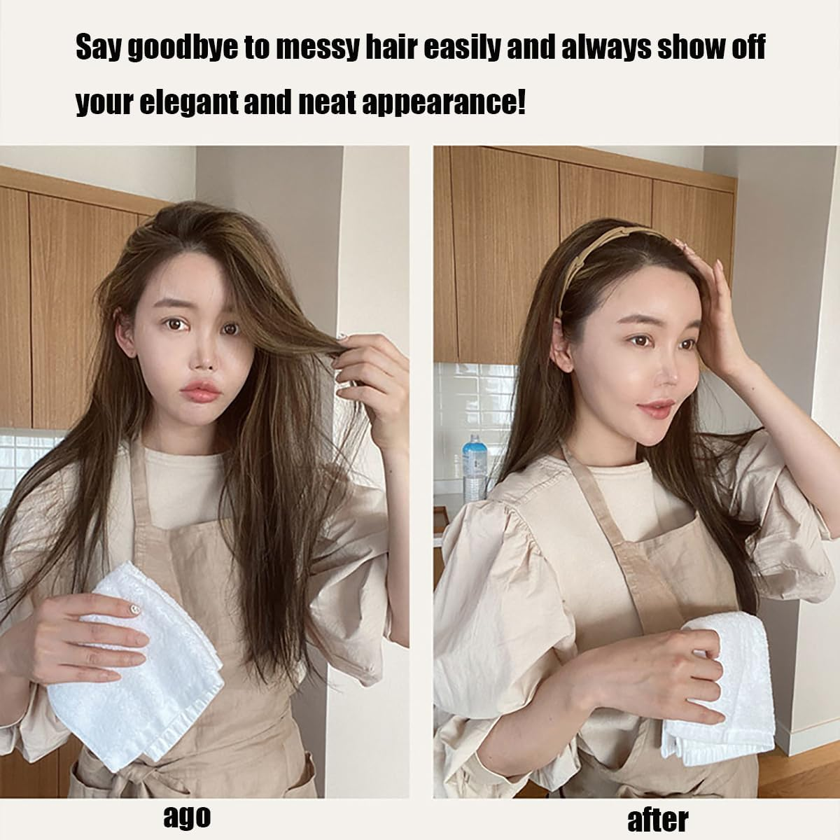 RUIENGCOMM 6 Pcs Hairbands Folding Headband Portable Travel Folding Headband Headbands for Women'S Hair Hair Accessories for Women Girls image number 6