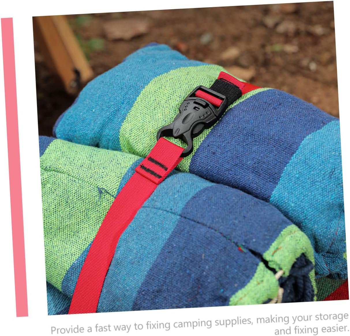 Ipetboom 2Pcs Nylon Camping Packing Strap Buckle Luggage Bundling Belts for Travel Tie down Quick Release Buckle for Outdoor Gear image number 4