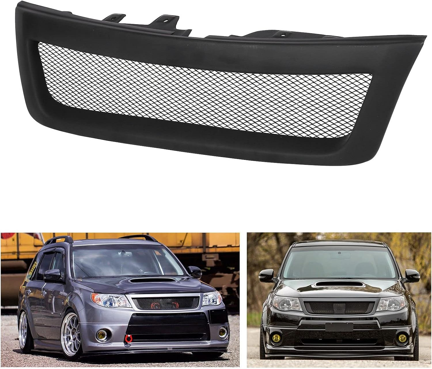 Bumper Grille, Auto Front Radiator Grill Durable Replacement for Forester 2009-2013 for STI Style image number 6