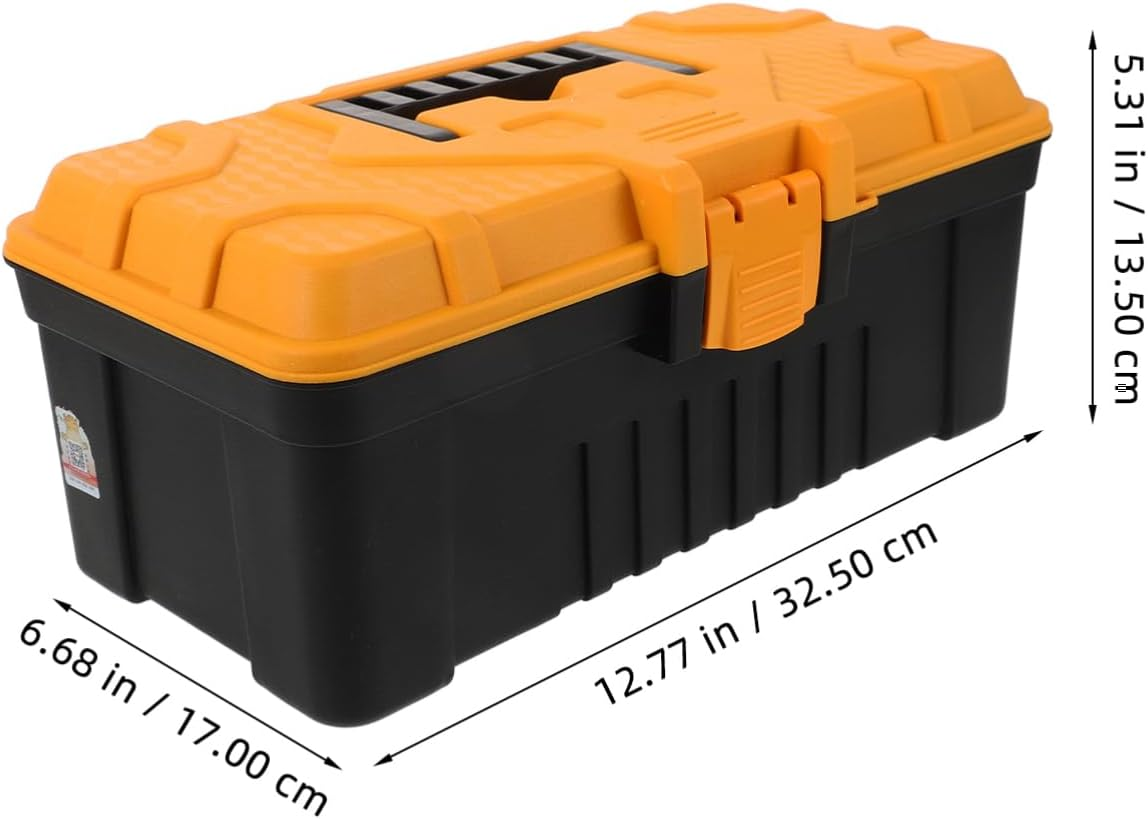 HOMSFOU Travel Gadget Organiser Plastic Tools Storage Box Lightweight Carrying Suitcase Luggage Storage Toolbox image number 2